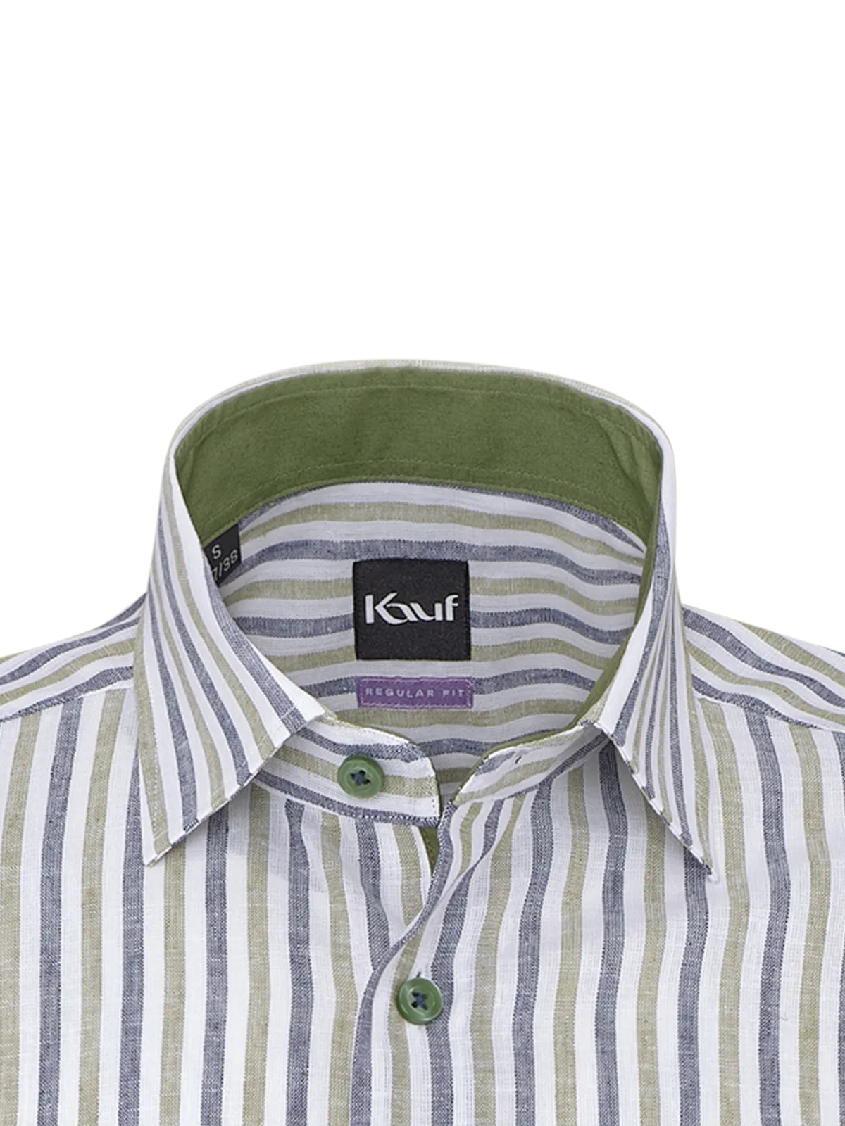 Bari Kent short sleeve regular fit with contrast with linen