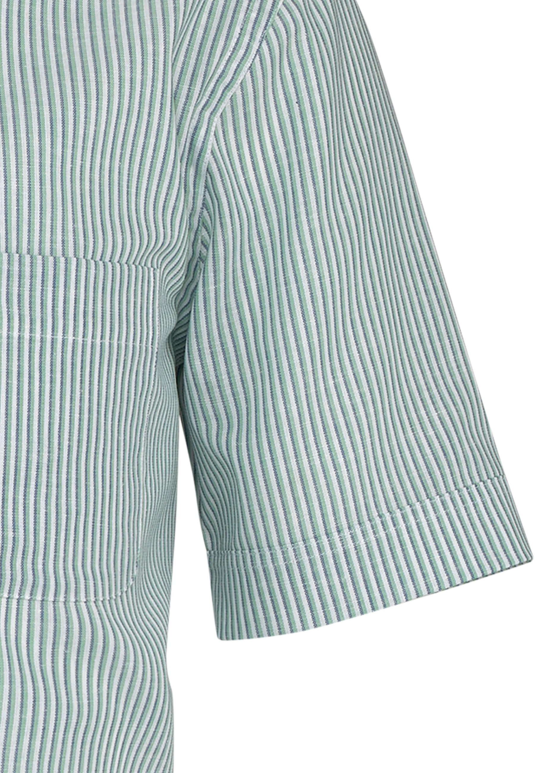 Bari Kent short sleeve regular fit with contrast with linen