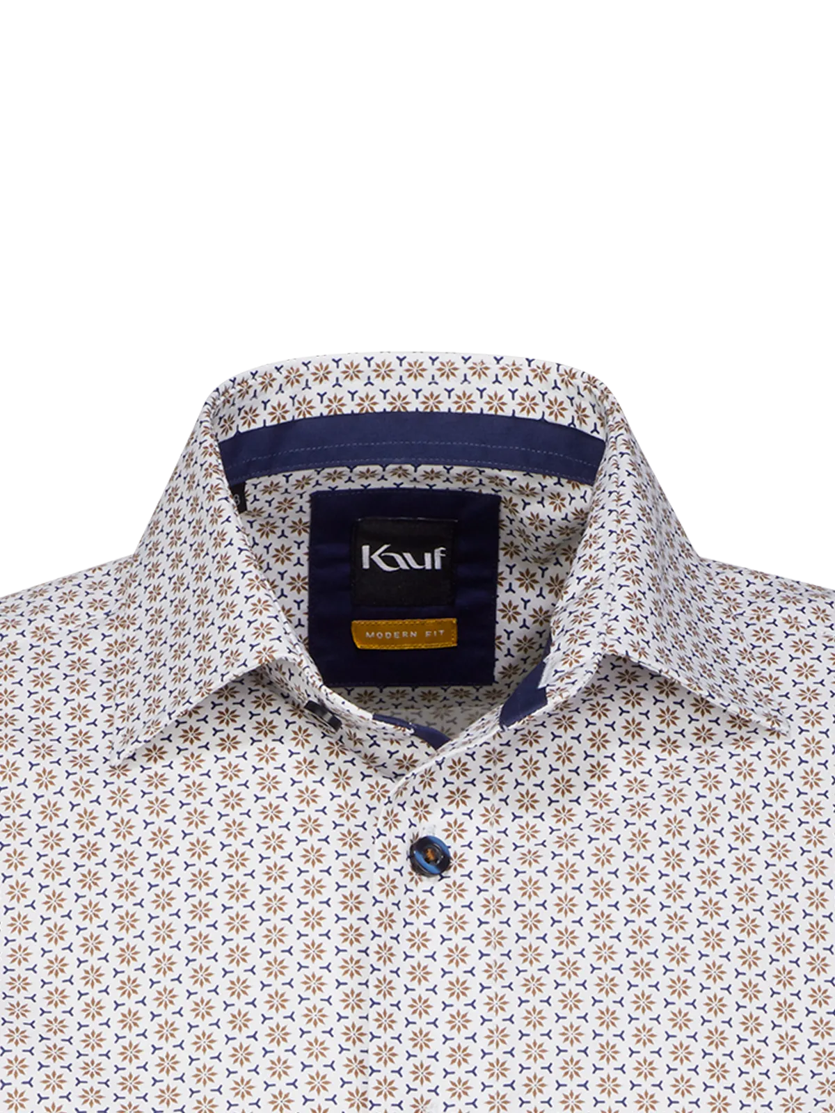 Firenze New Kent Kurzarm modern fit mit Kontrast