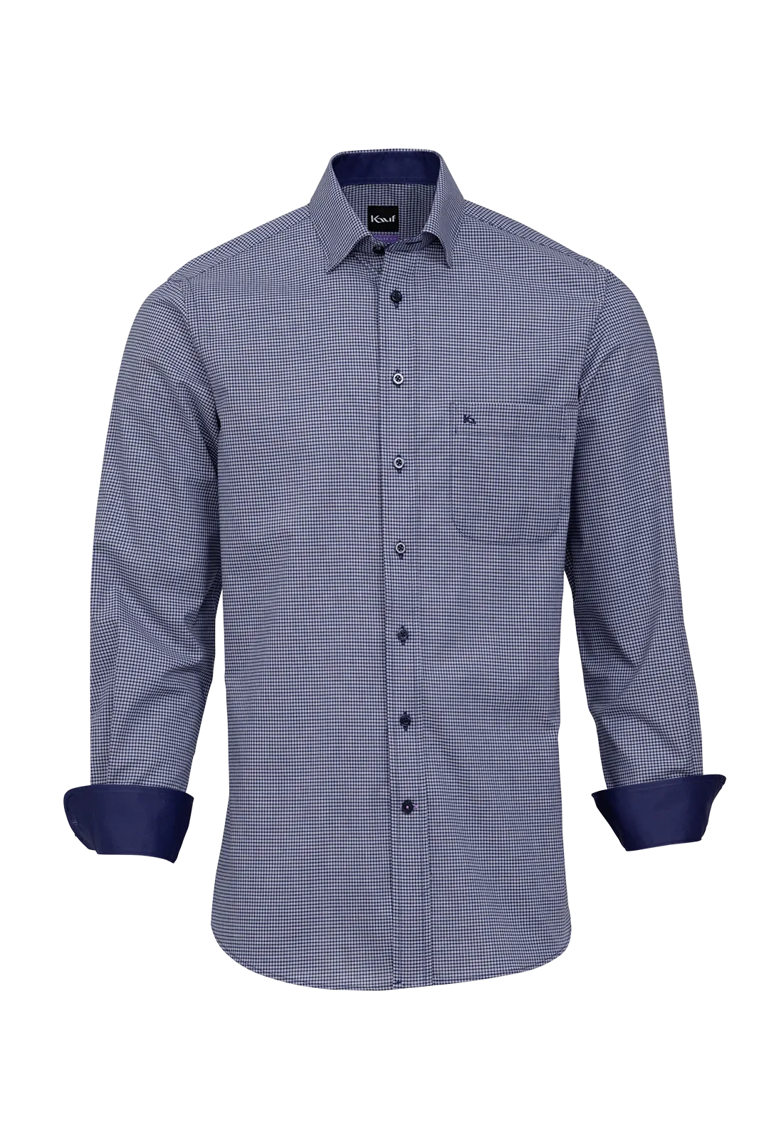 herren hemd blau kariert