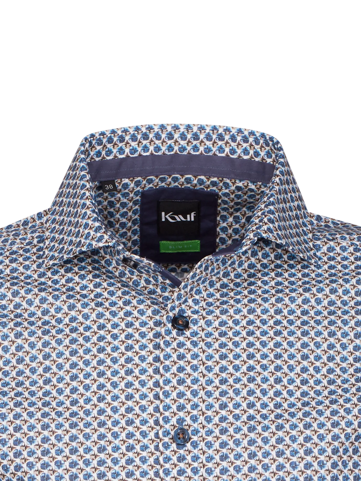 London New Kent Langarm slim fit mit Kontrast