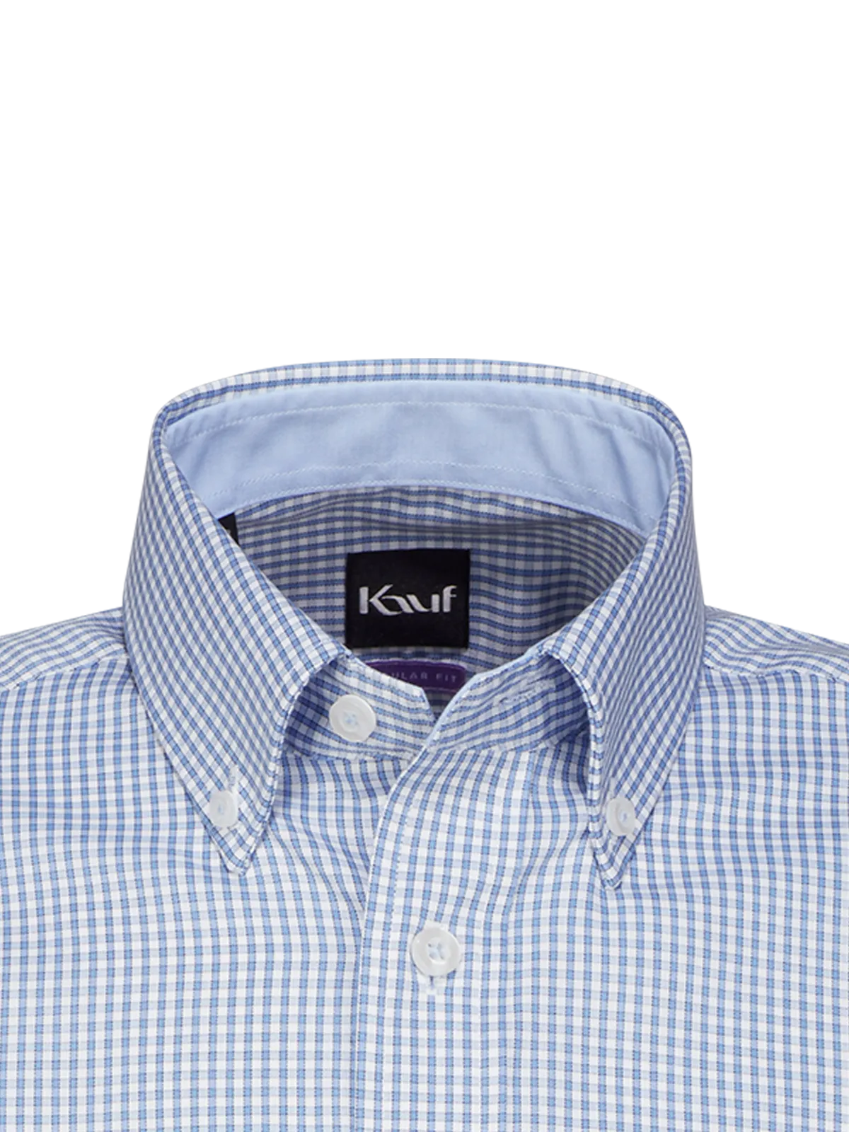 Pisa Button Down Kurzarm regular fit mit Kontrast