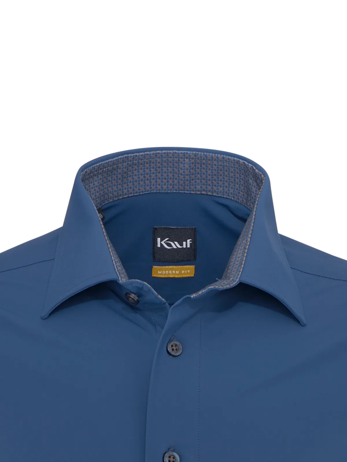 Blu scuro Firenze New Kent camicia in jersey, vestibilità moderna