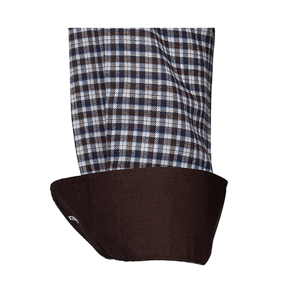 Bari Kent Langarm mit Kontrast in leichter Flanellqualität