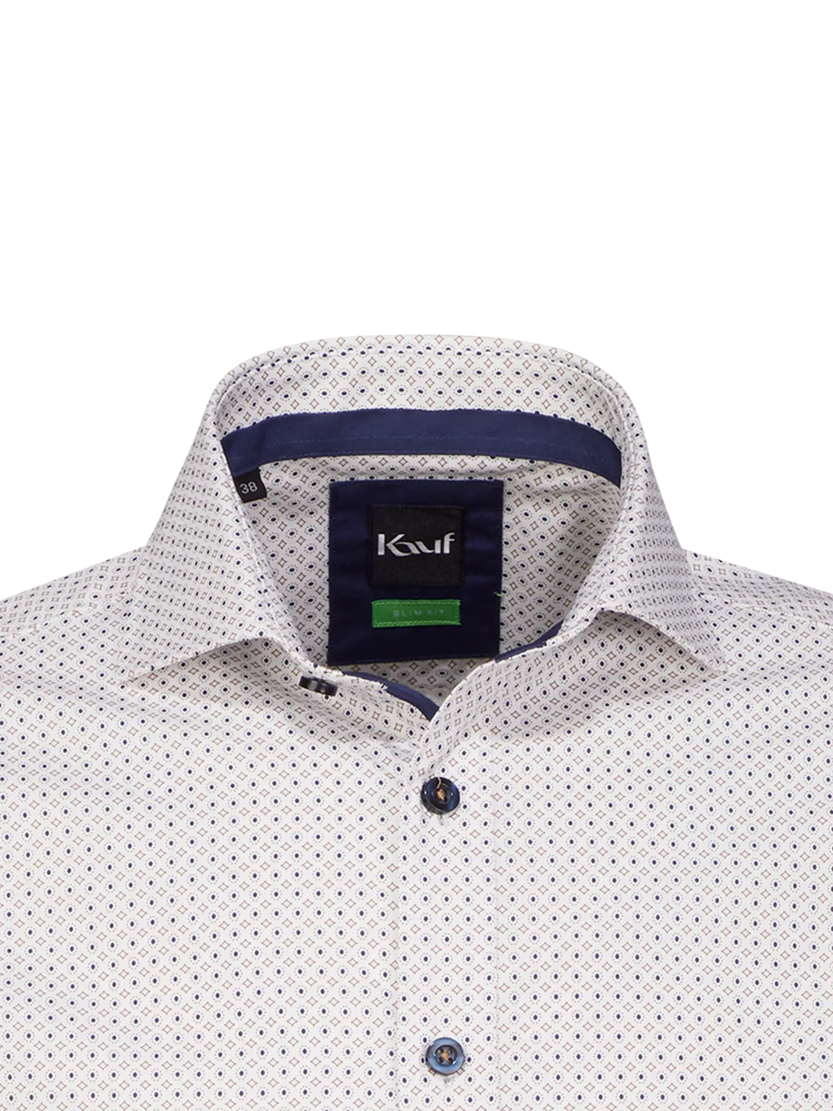 London New Kent Langarm slim fit mit Kontrast