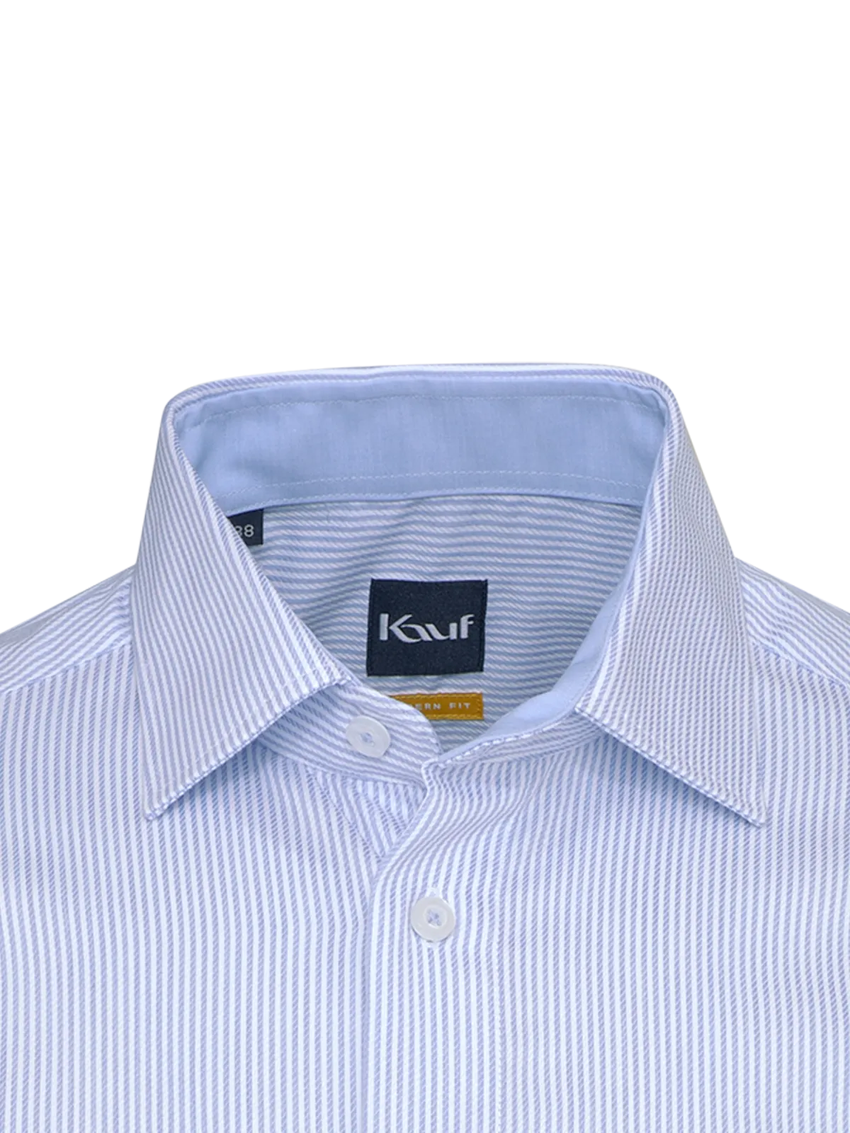 Regular-fit shirt – white and light blue nurse’s stripes in soft twill