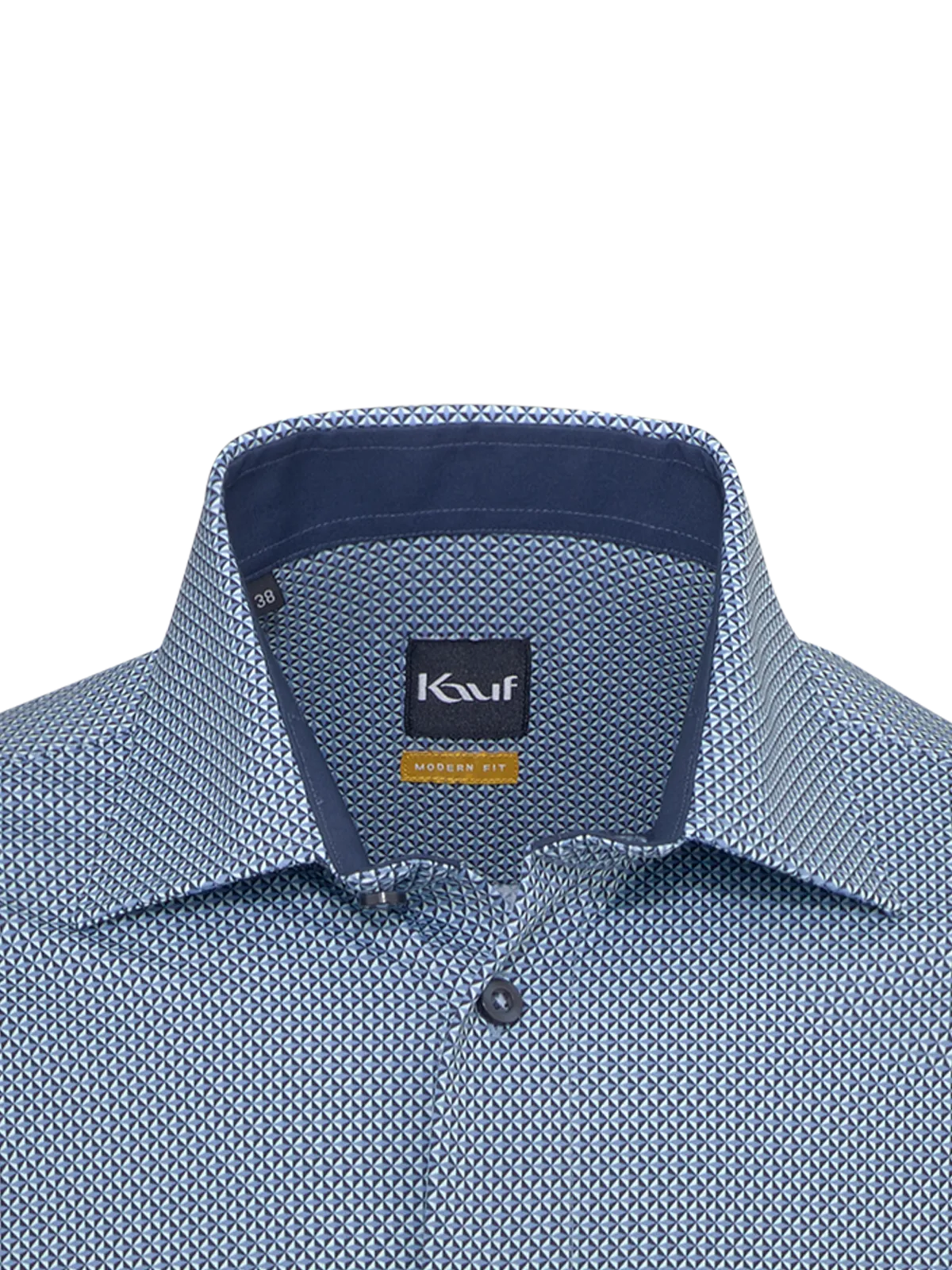 Bleu foncé Chemise en jersey New Kent « Firenze », coupe Modern Fit