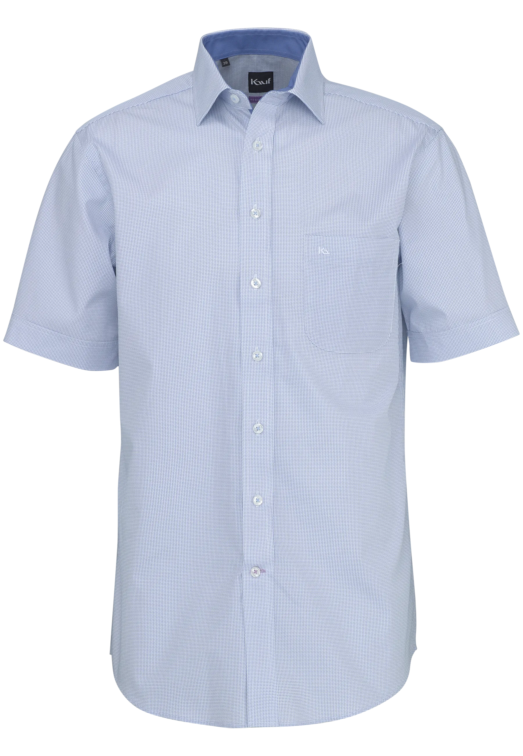 hellblaues kurzarmhemd 