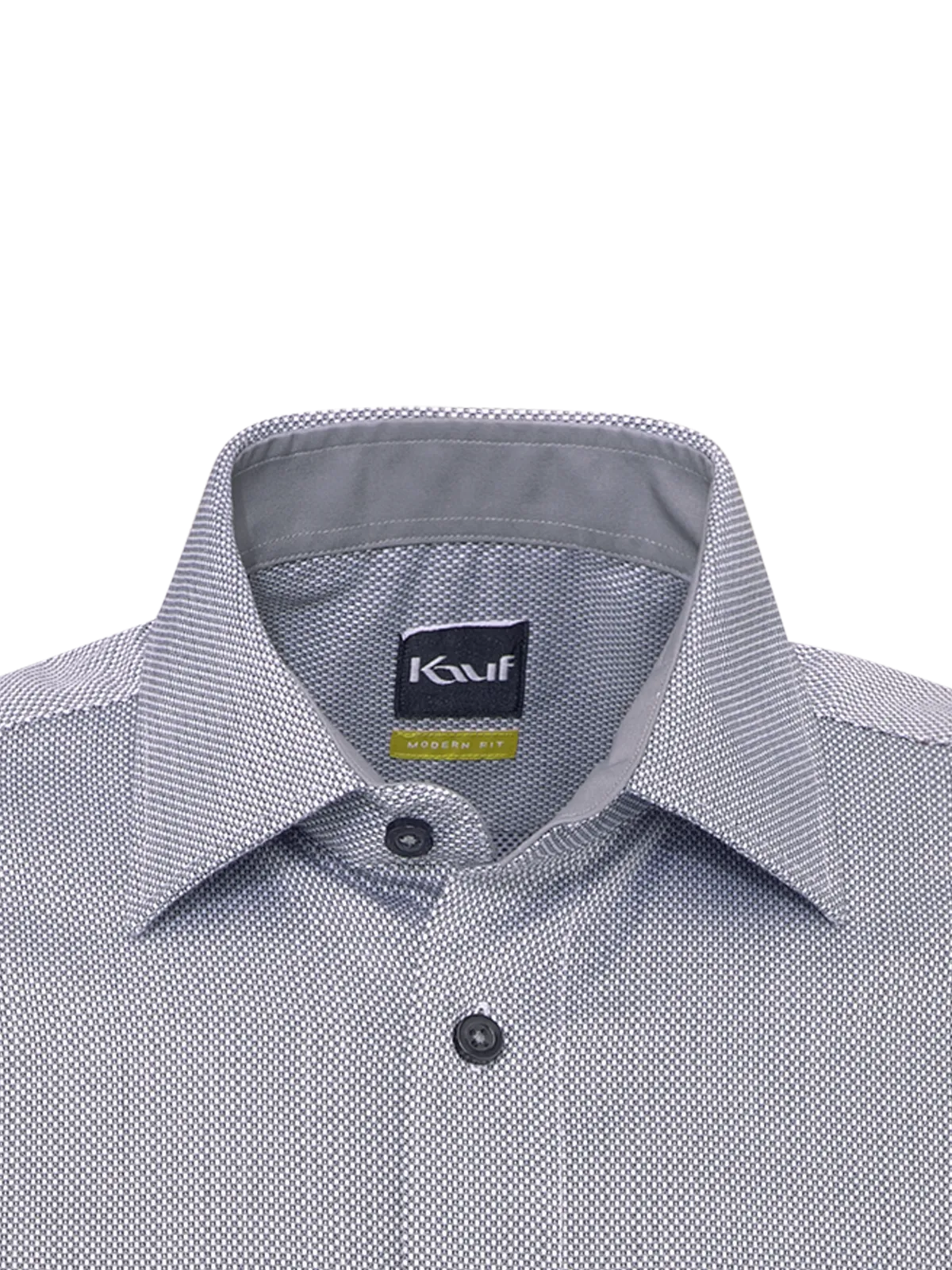 Anthracite-coloured Firenze New Kent shirt, Modern Fit, with a subtle texture