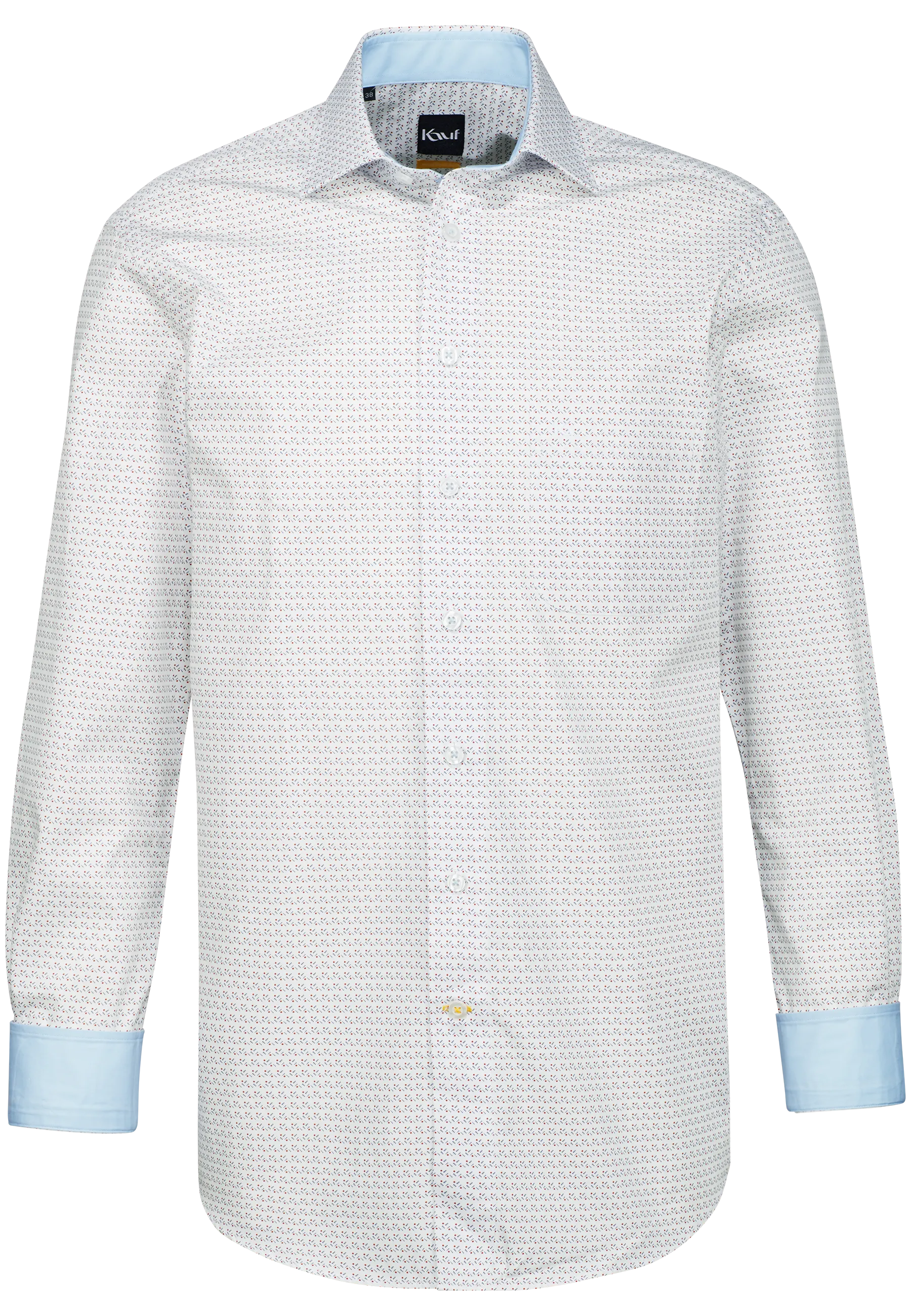 hemd weiss blau