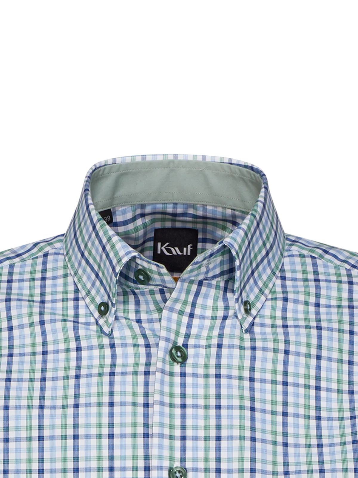 Firenze Button Down Kurzarm modern fit mit Kontrast