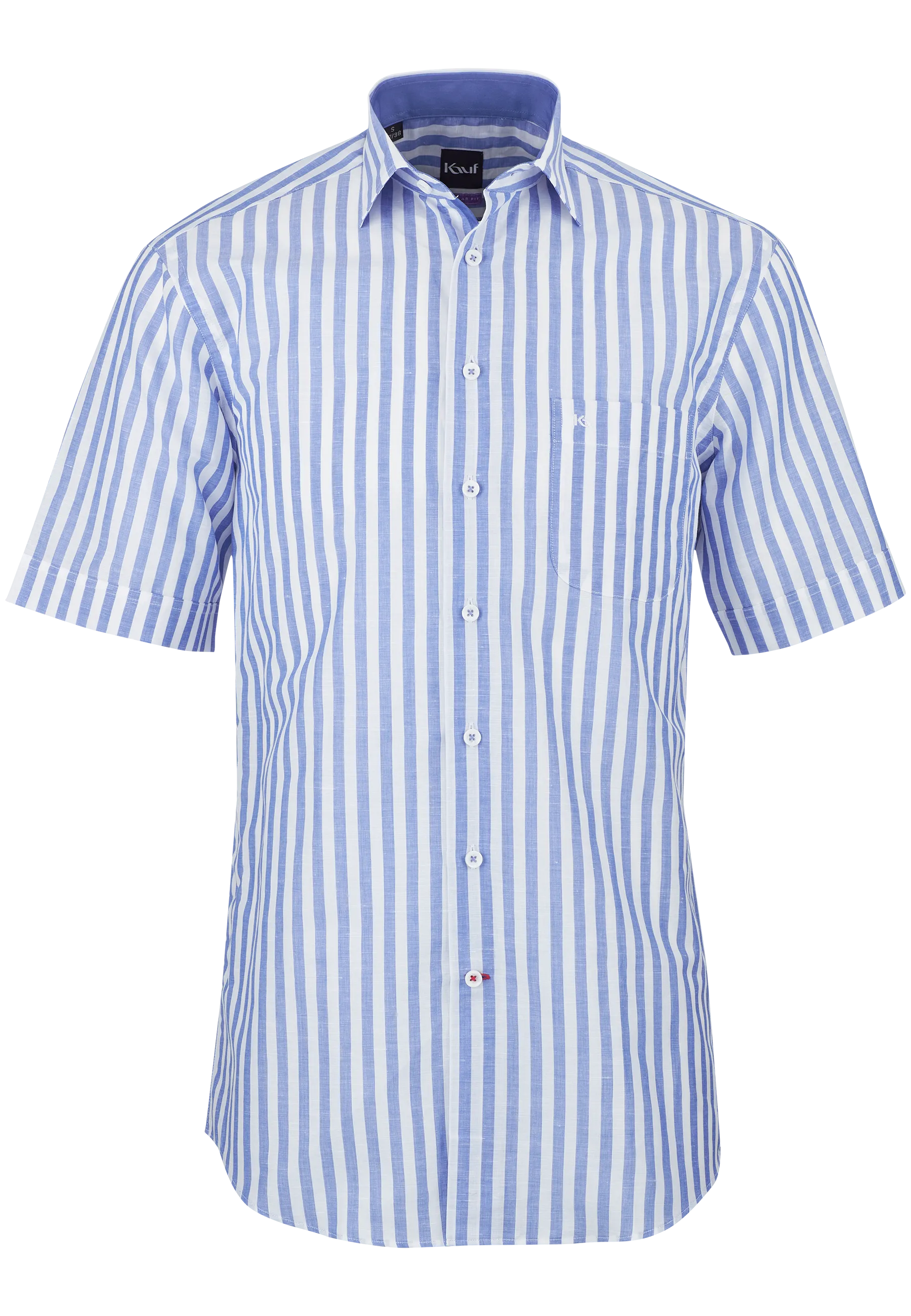 kurzarmhemd blau weiss gestreift
