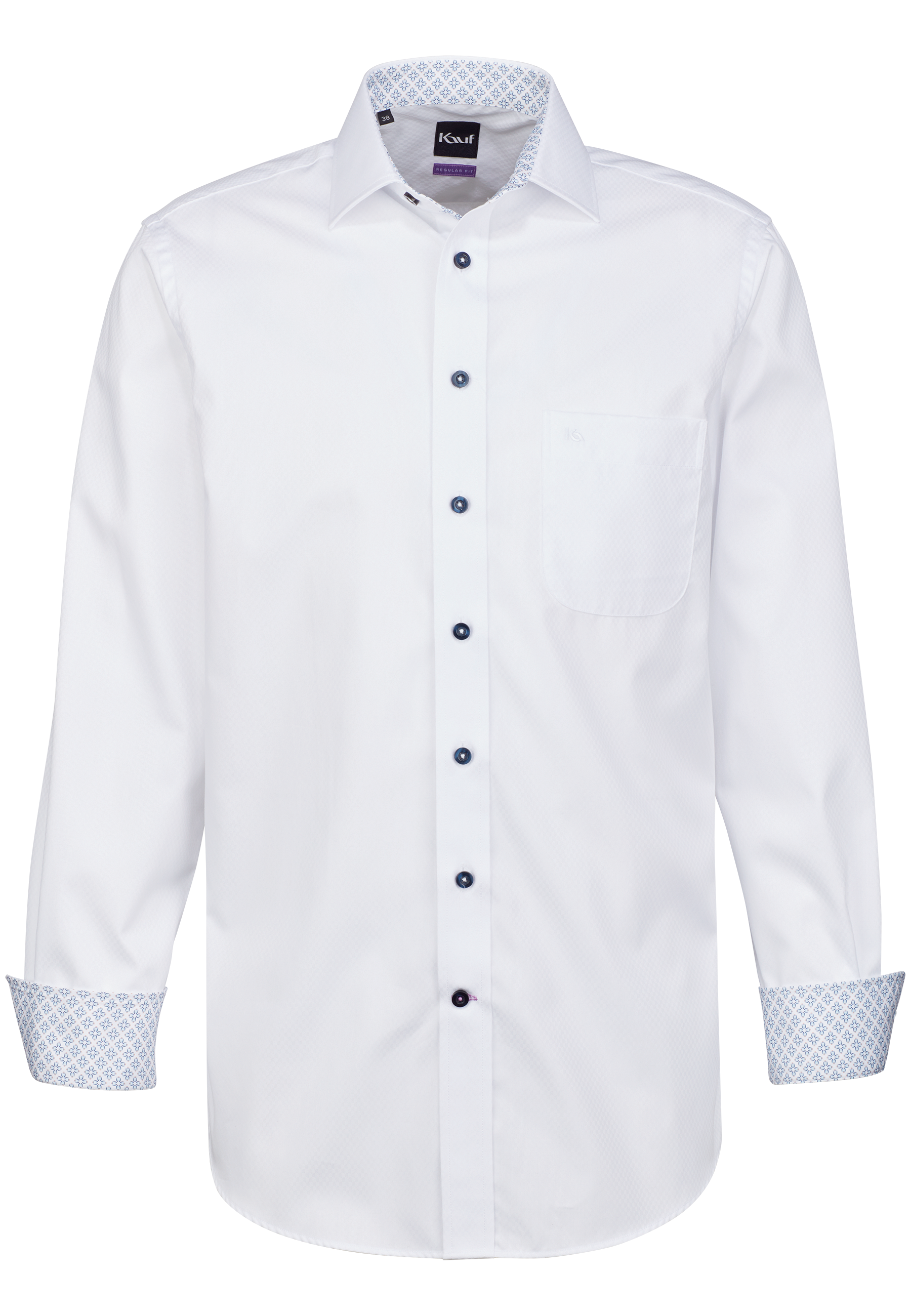 Pisa New Kent Langarm regular fit mit Kontrast