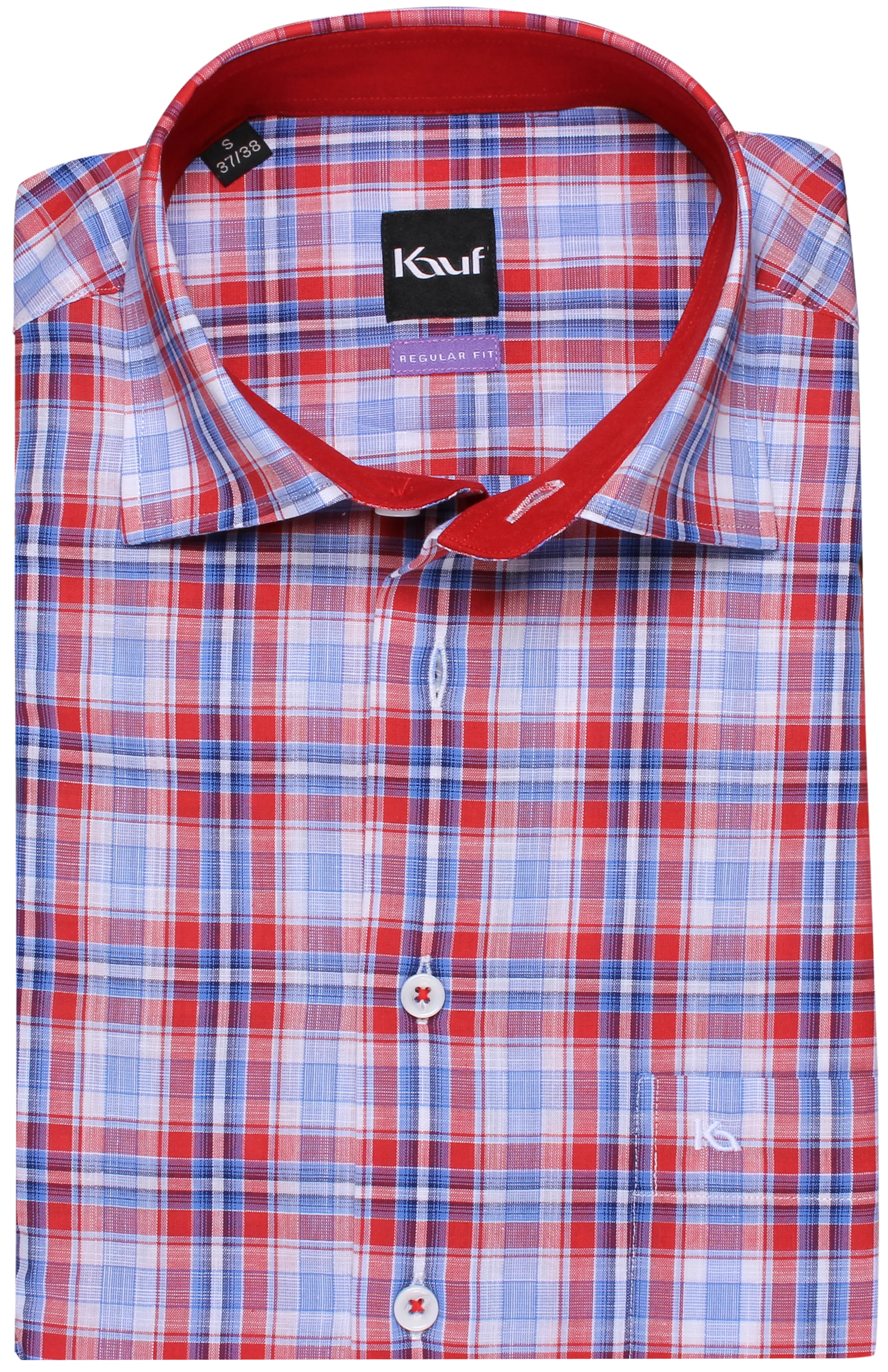 hemd rot blau kariert