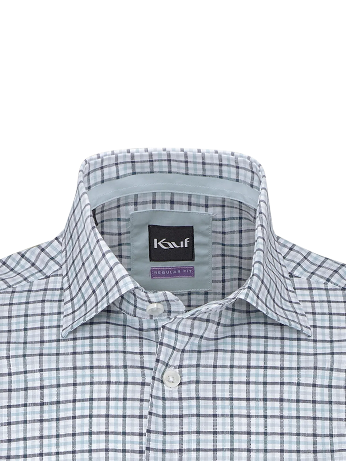 Bari Kent Kurzarm regular fit mit Kontrast mit Leinen