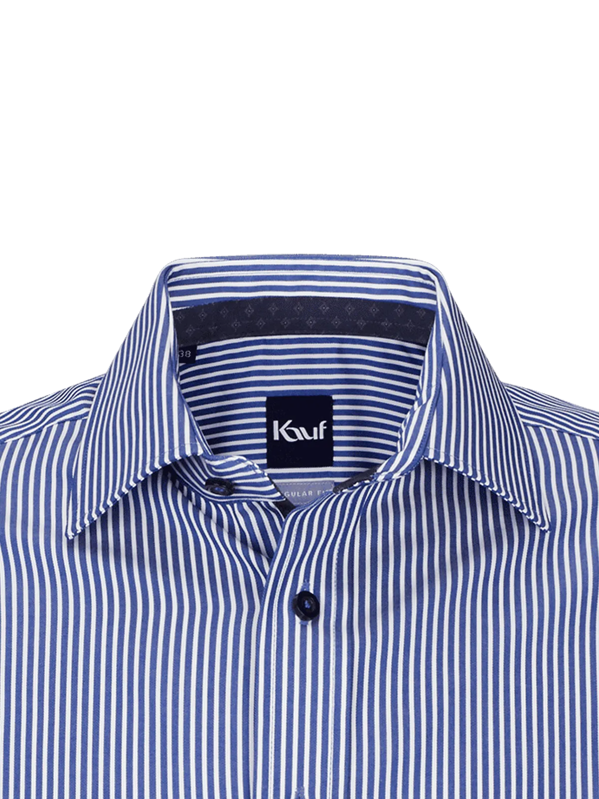 Pisa New Kent Langarm regular fit blau mit Kontrast