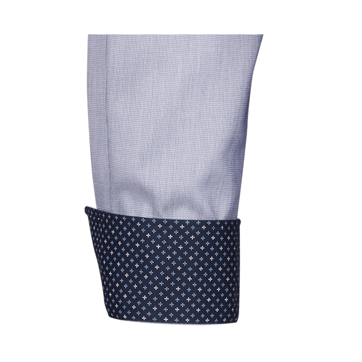 Pisa New Kent Langarm regular fit blau mit Kontrast