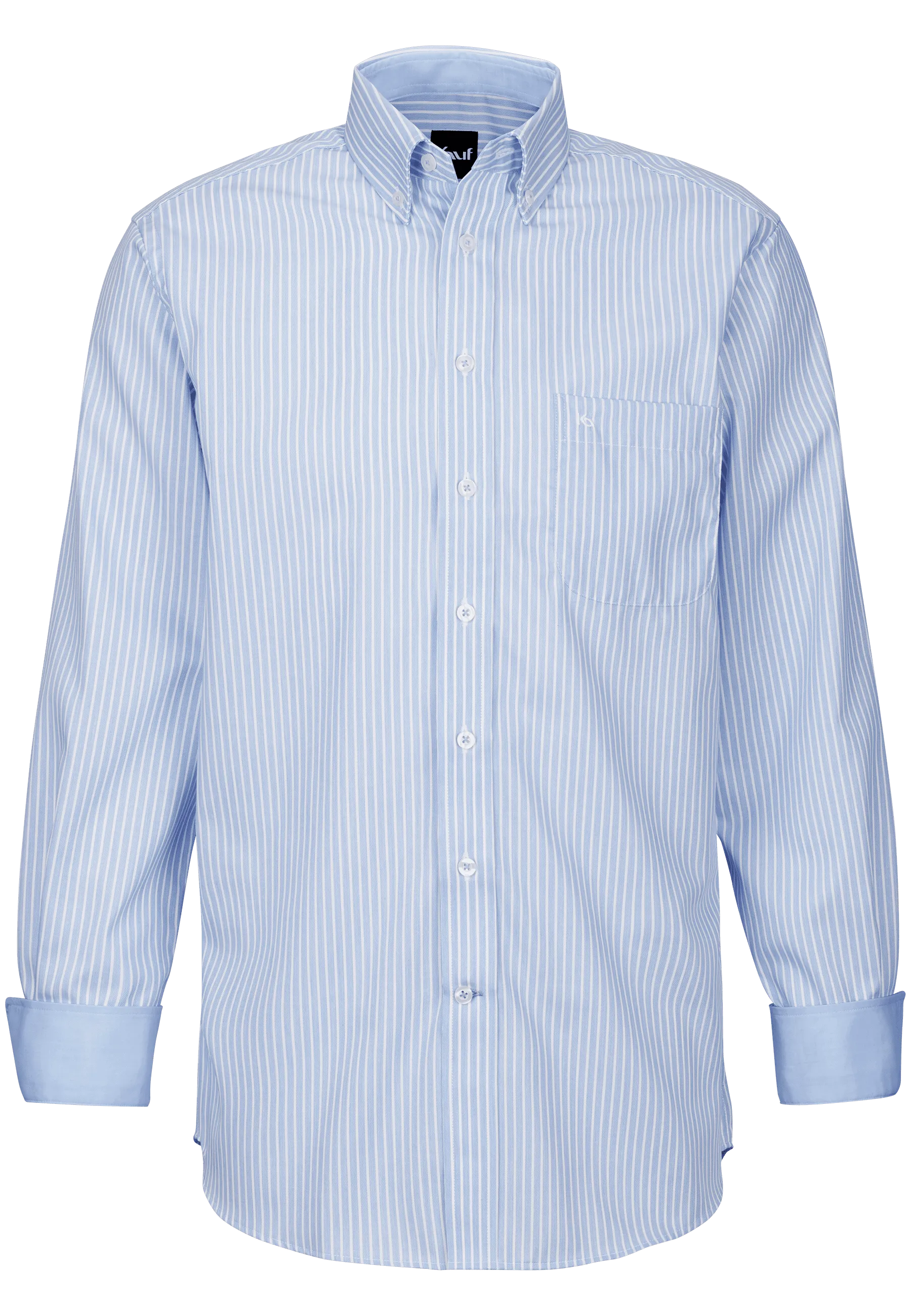 hellblaues streifenhemd