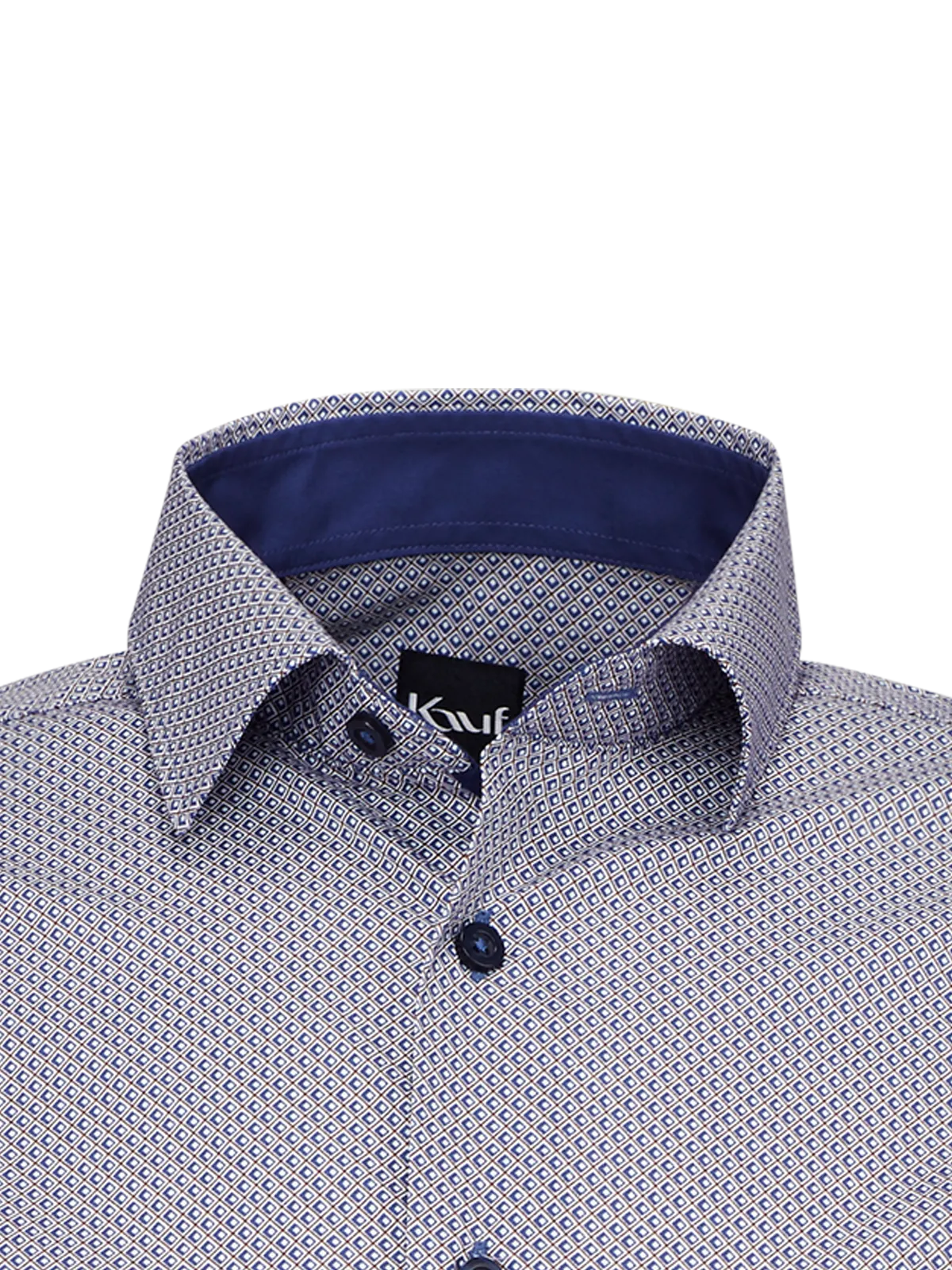 Bari Kent Langarm regular fit mit Kontrast