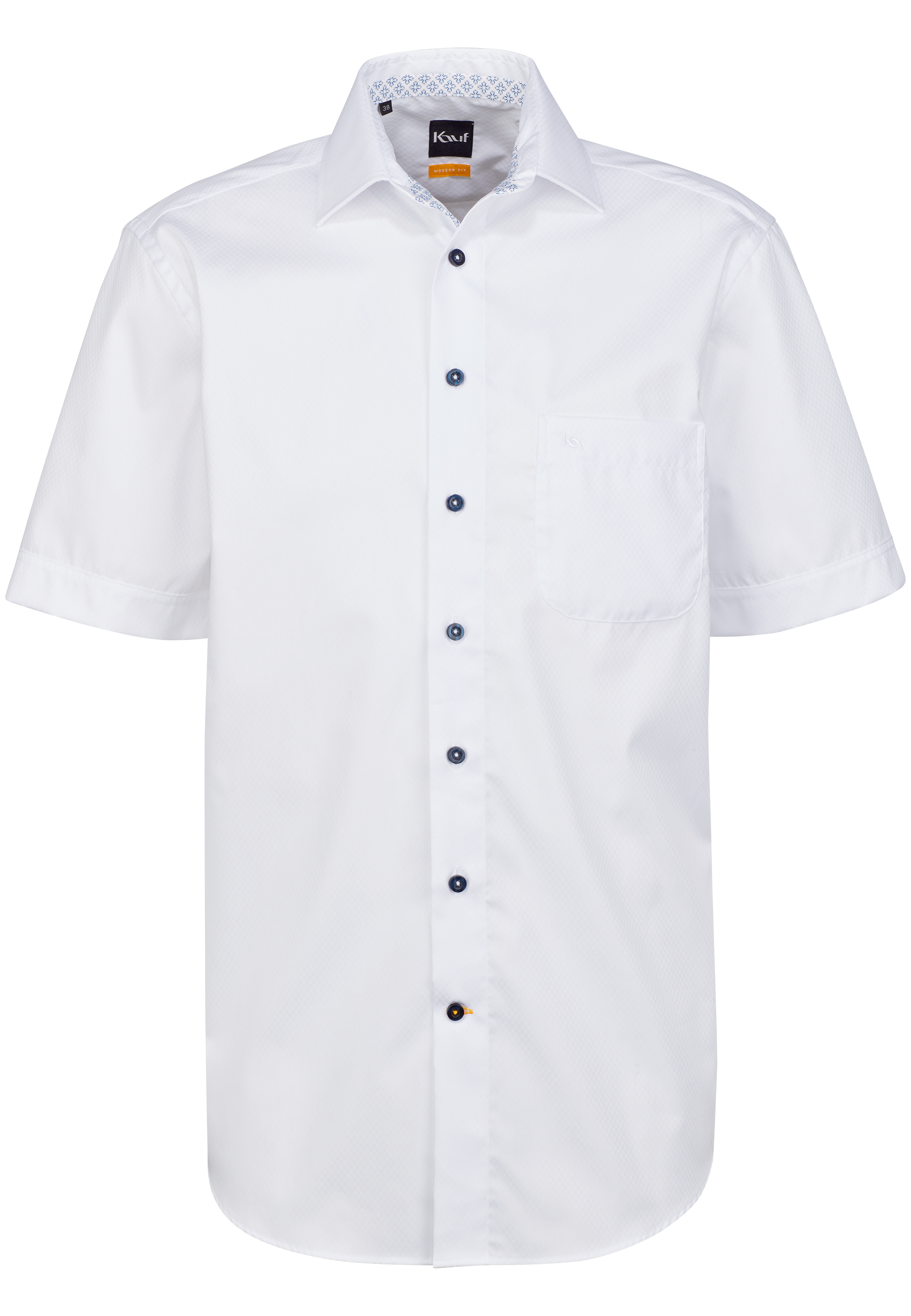 Firenze New Kent Kurzarm modern fit mit Kontrast