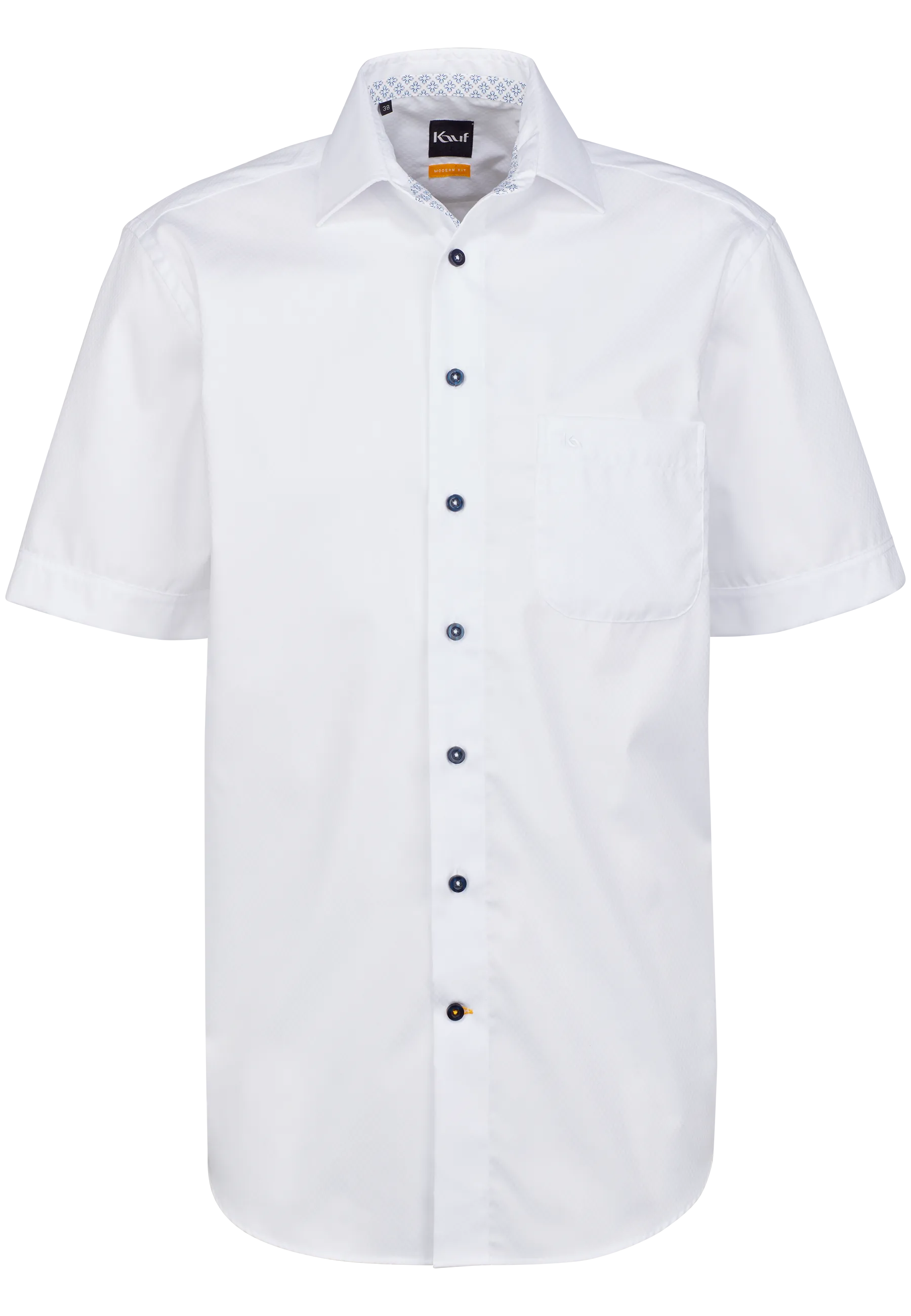 Firenze New Kent Kurzarm modern fit mit Kontrast