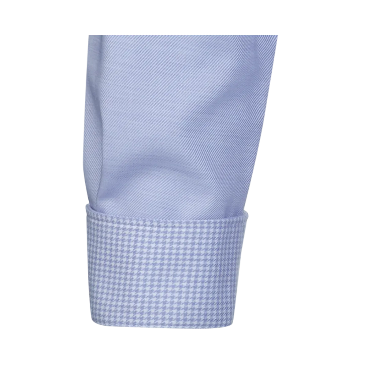 Regular Fit Hemd – Celesteblauer Unistoff mit feinem Melange-Effekt