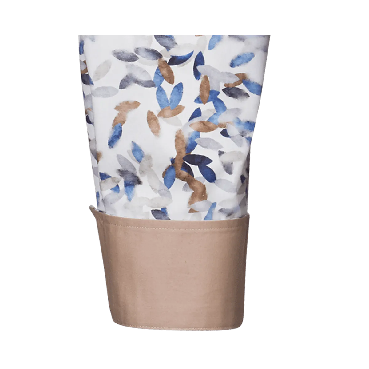 Bari Kent long sleeve regular fit blue with contrast