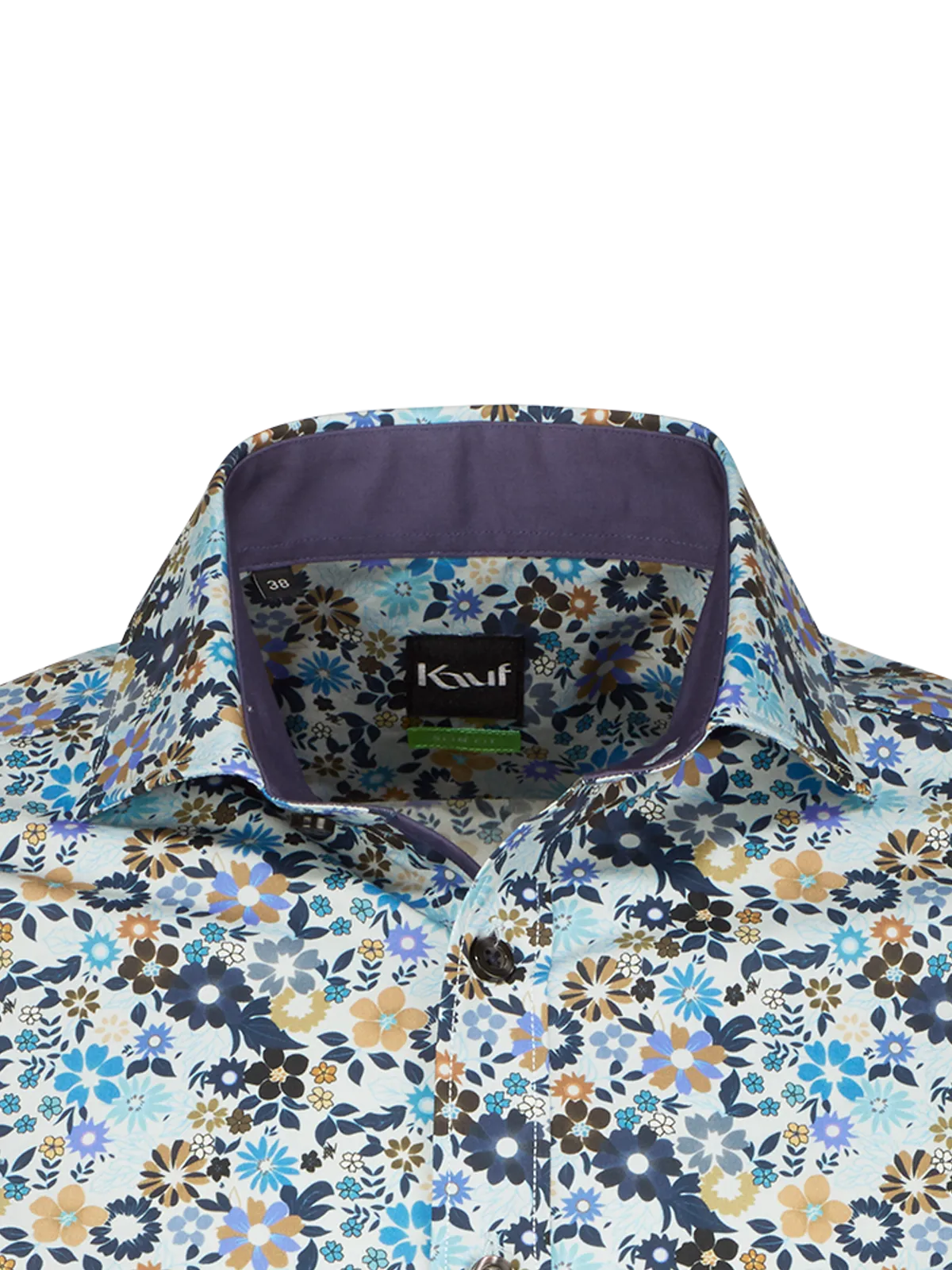 London New Kent Langarm slim fit mit Kontrast