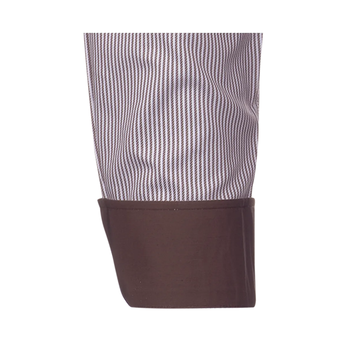 Brown and white Pisa New Kent shirt regular fit with Roman stripes