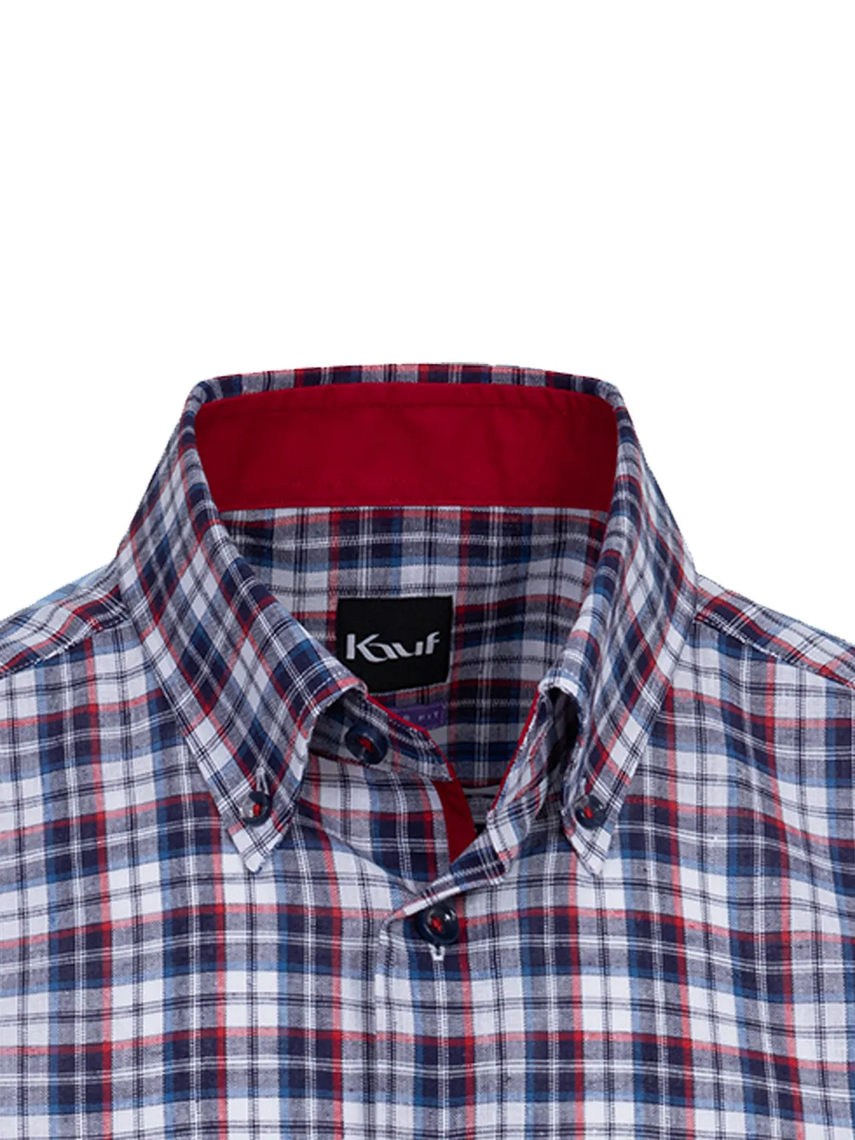 Bari Button Down mit Kontrast mit Leinen