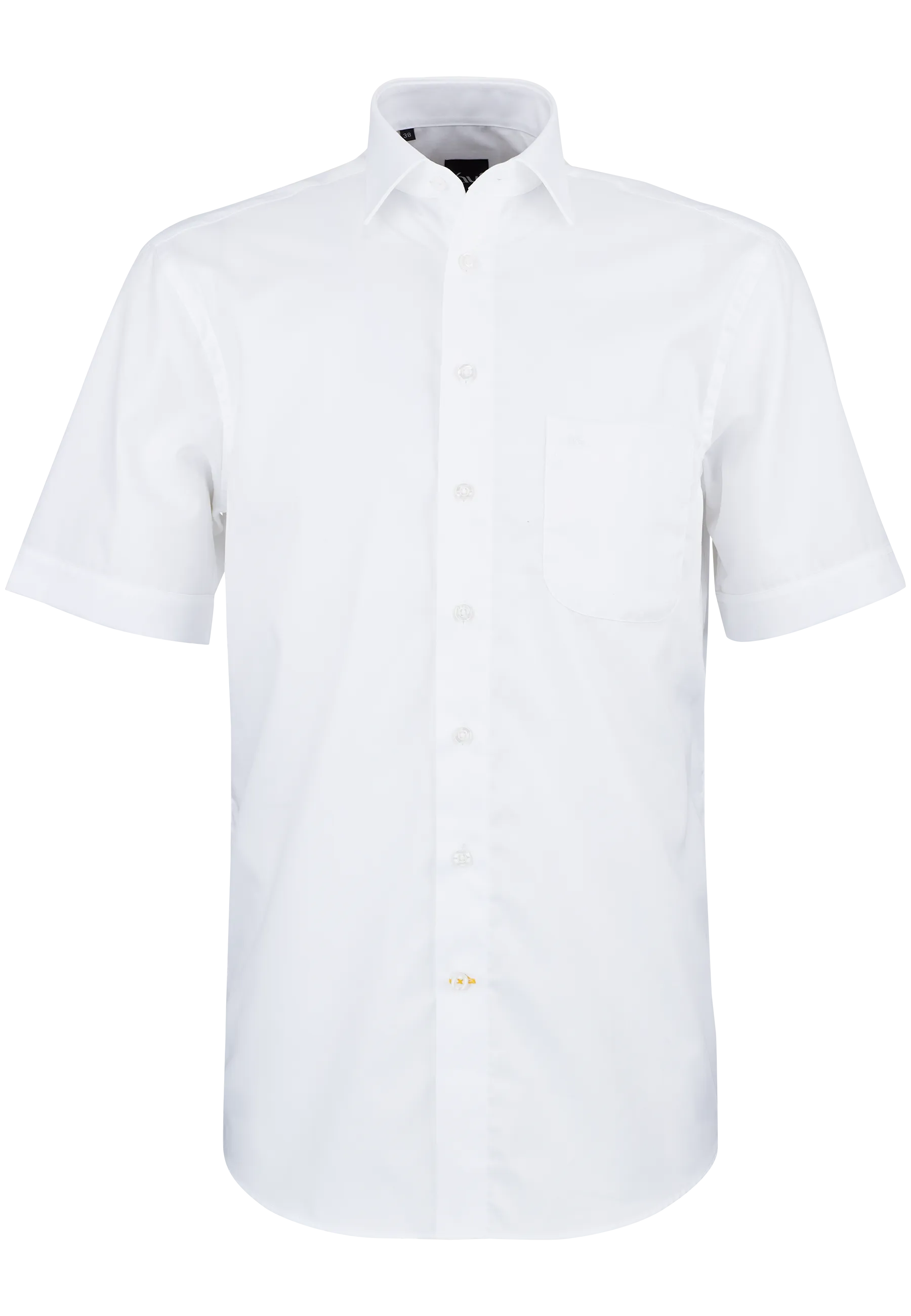 White short-sleeved shirt, non-iron Modern Fit