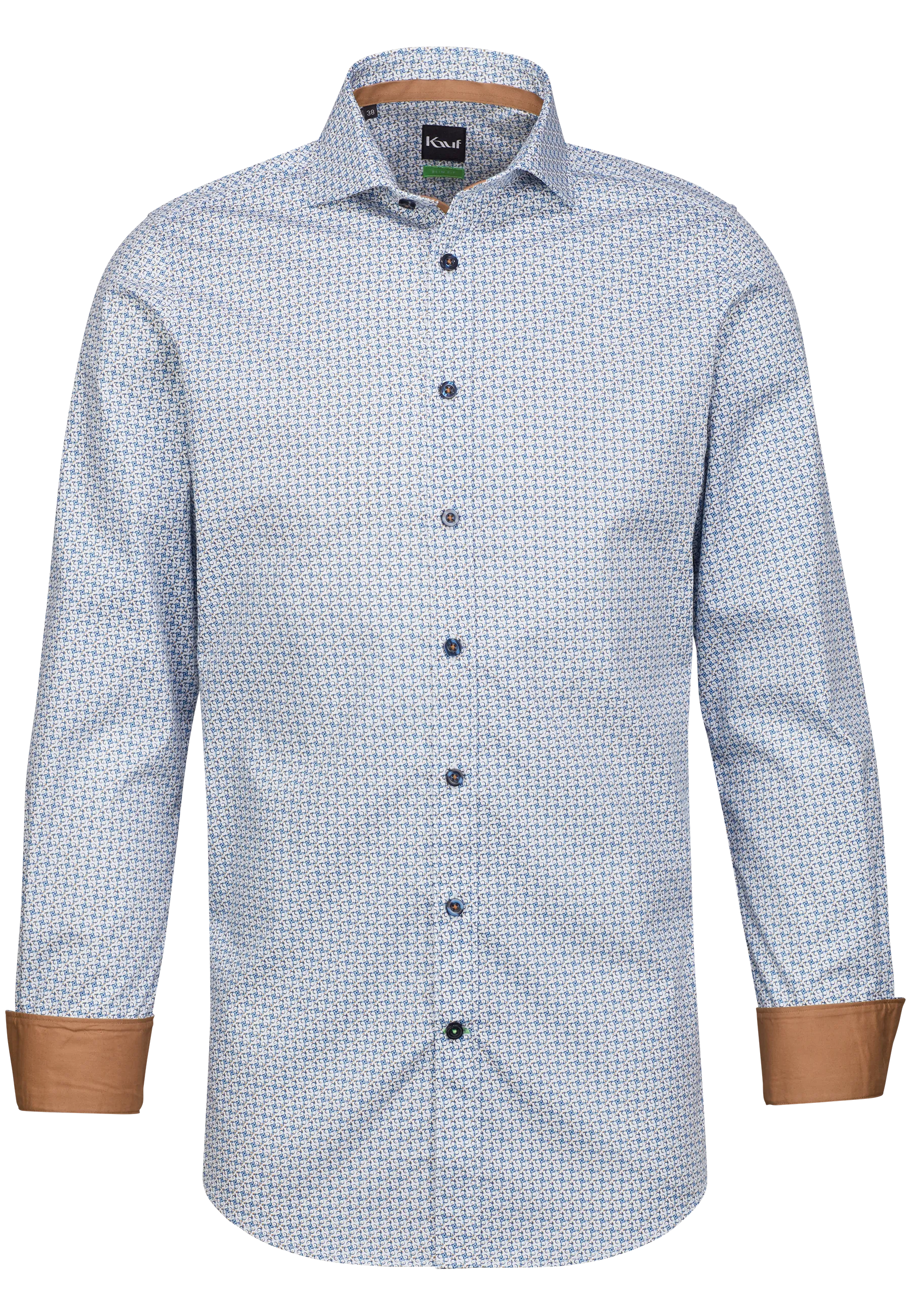 slim fit hemd blau
