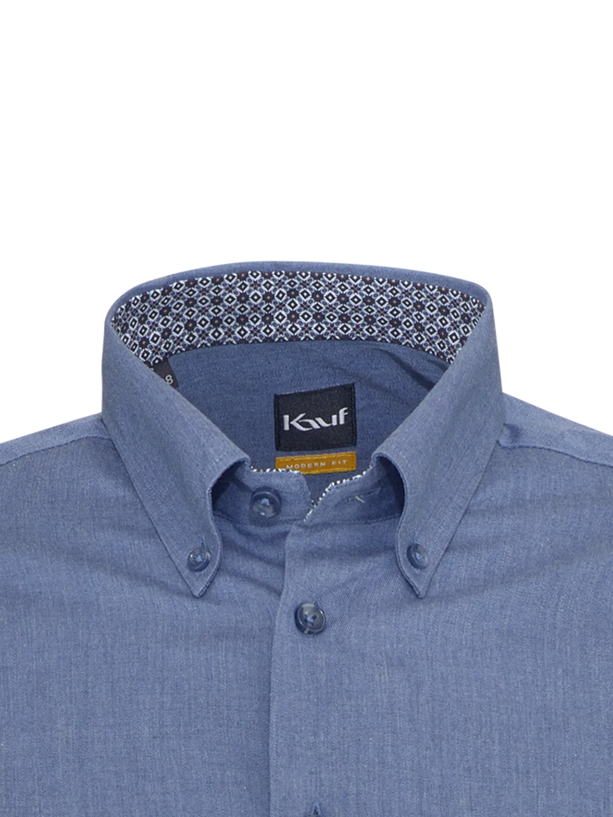 Blu medio Camicia button-down Verona, vestibilità moderna, in morbido twill