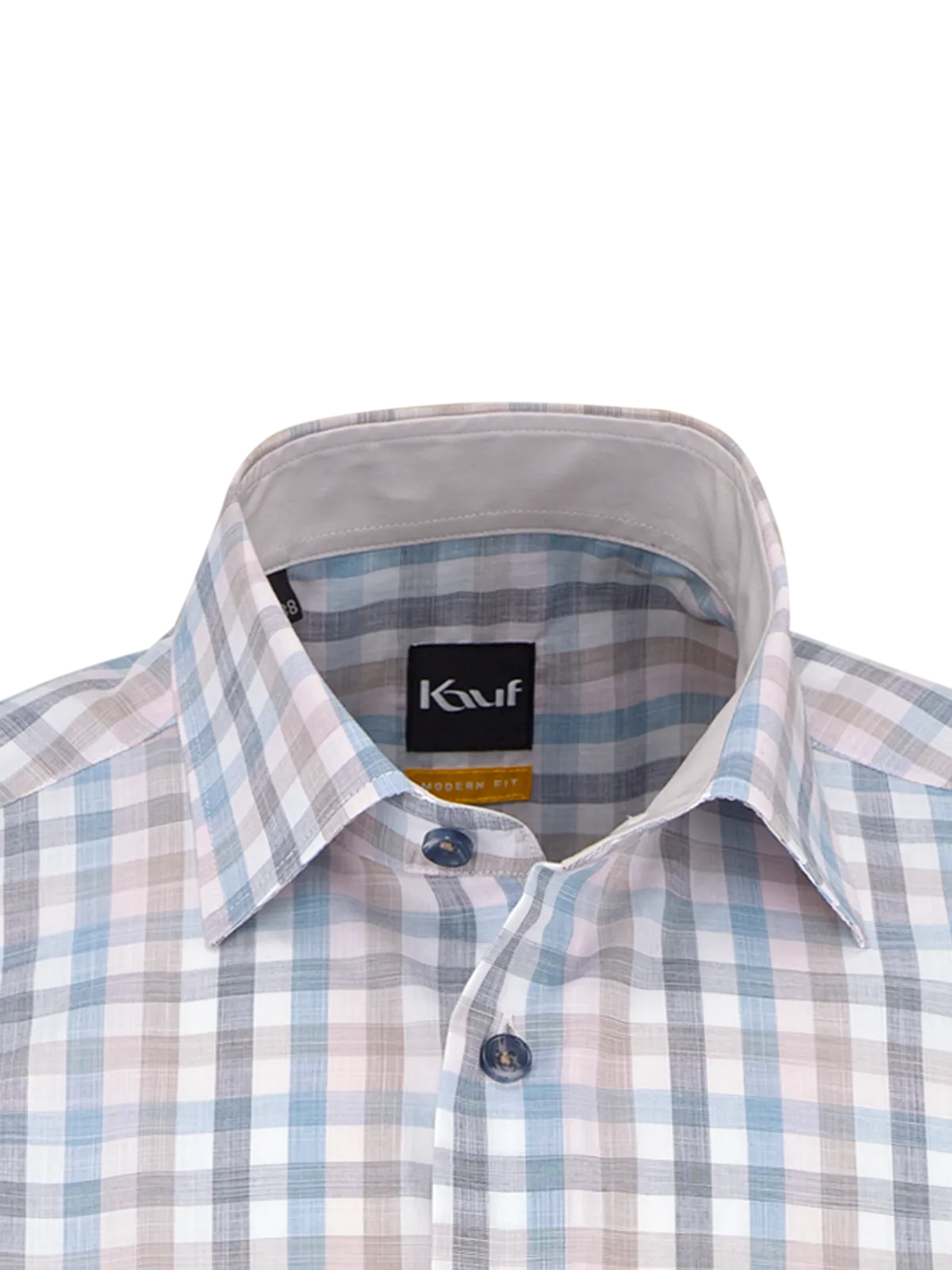 Verona Kent Kurzarm modern fit mit Kontrast