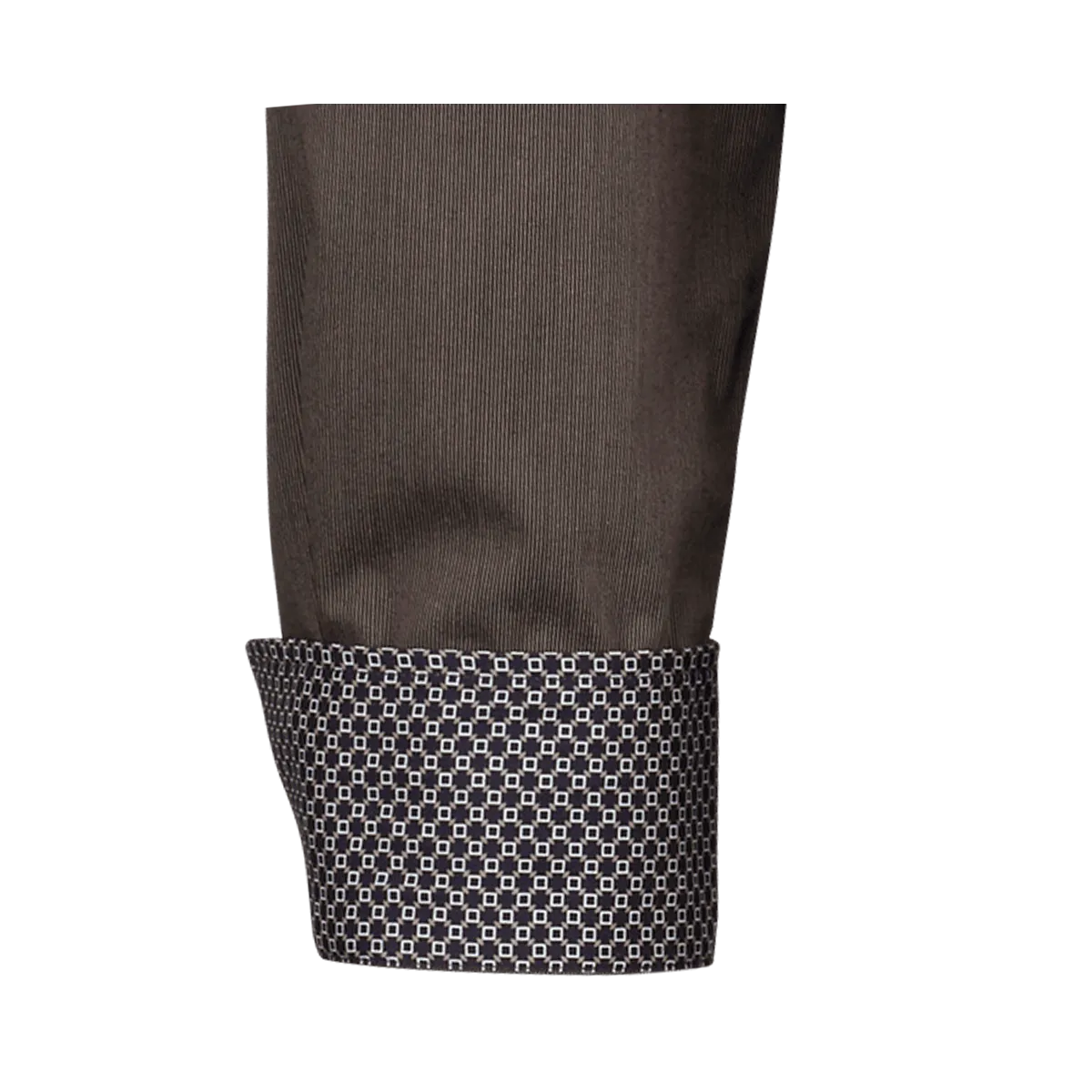 Pisa New Kent Langarm regular fit braun mit Kontrast