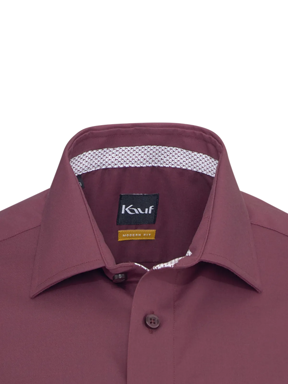 Wine-red Pisa New Kent shirt, regular fit, made from soft twill