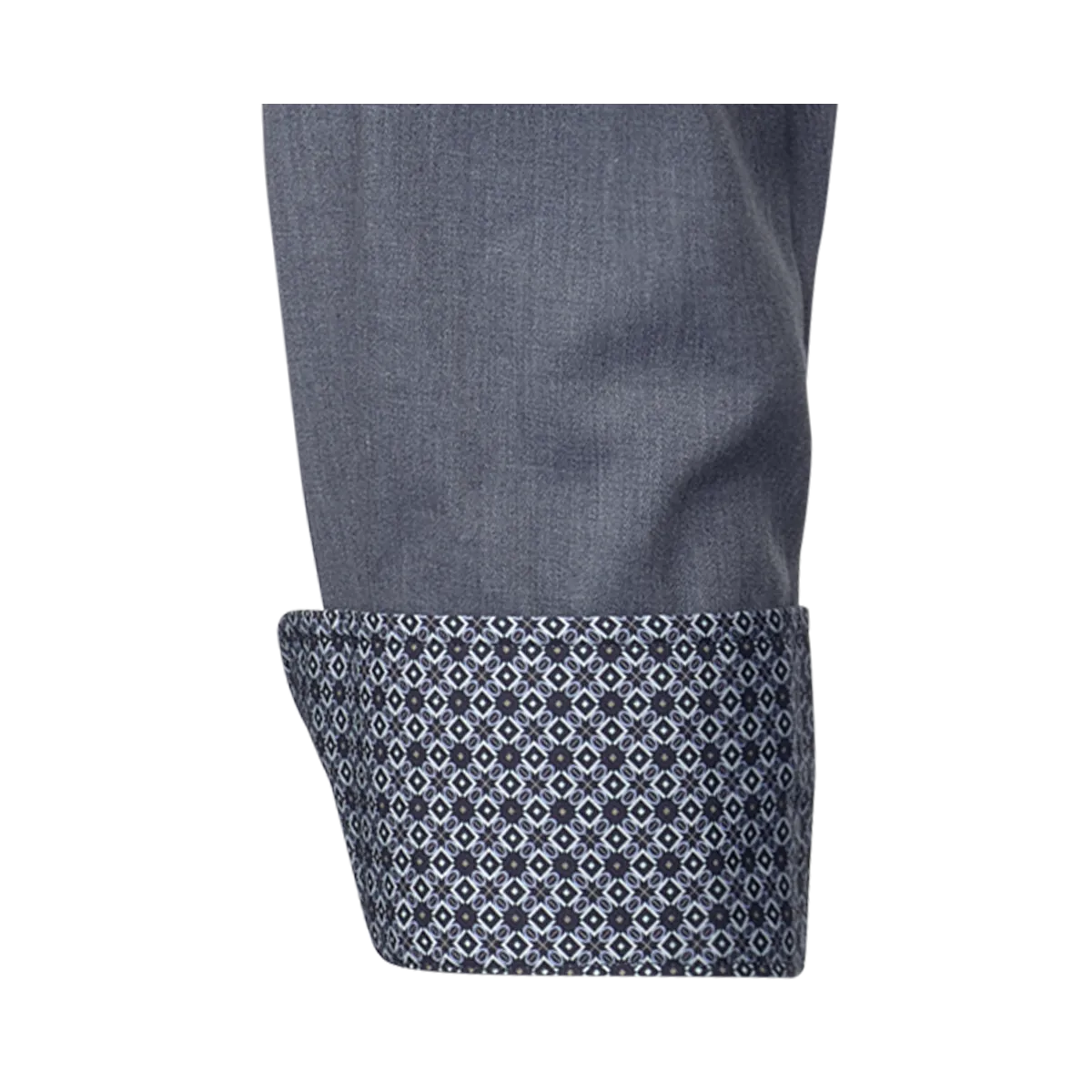 Chemise décontractée gris foncé Coupe Regular Fit avec col boutonné