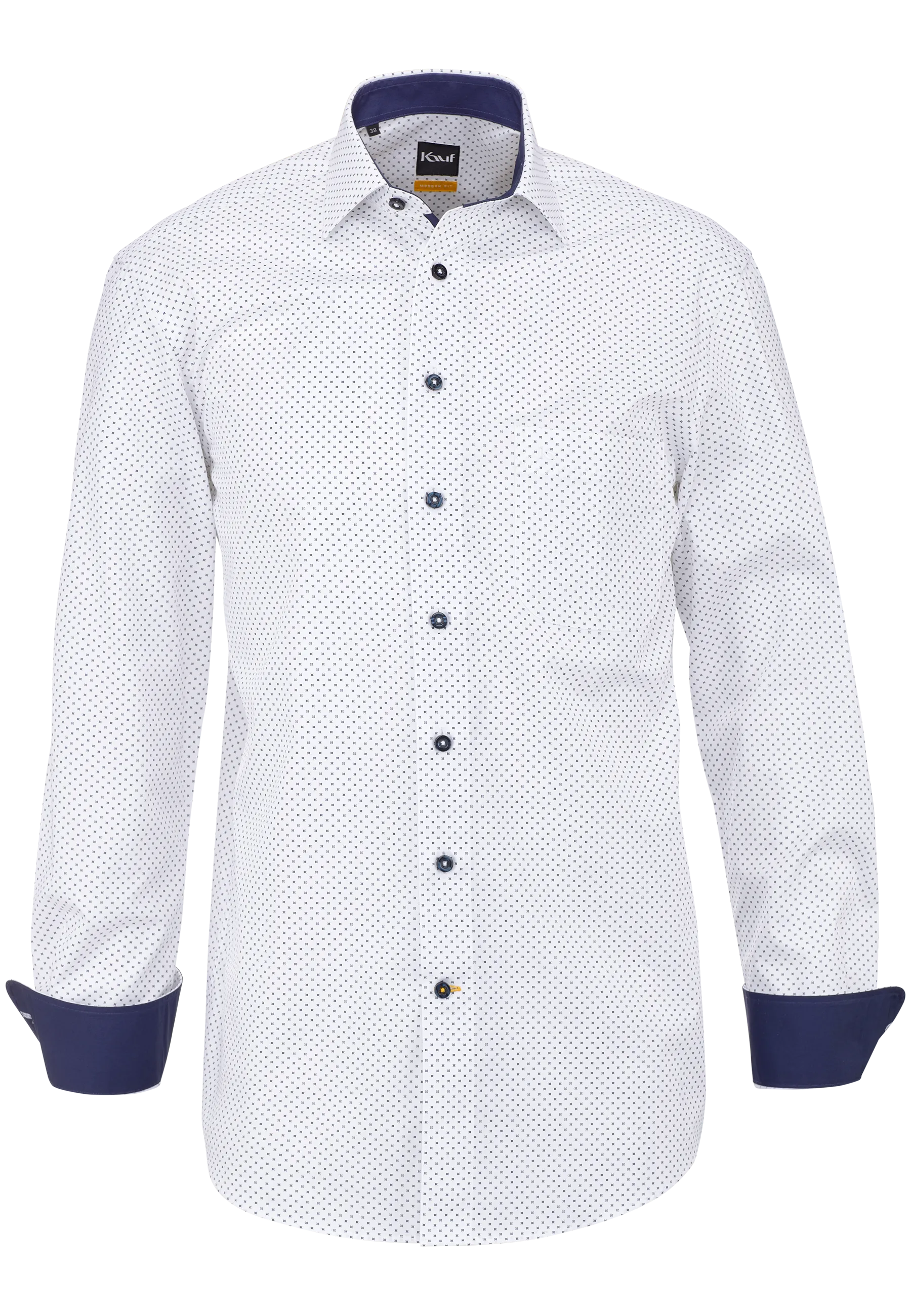 shirt white blue