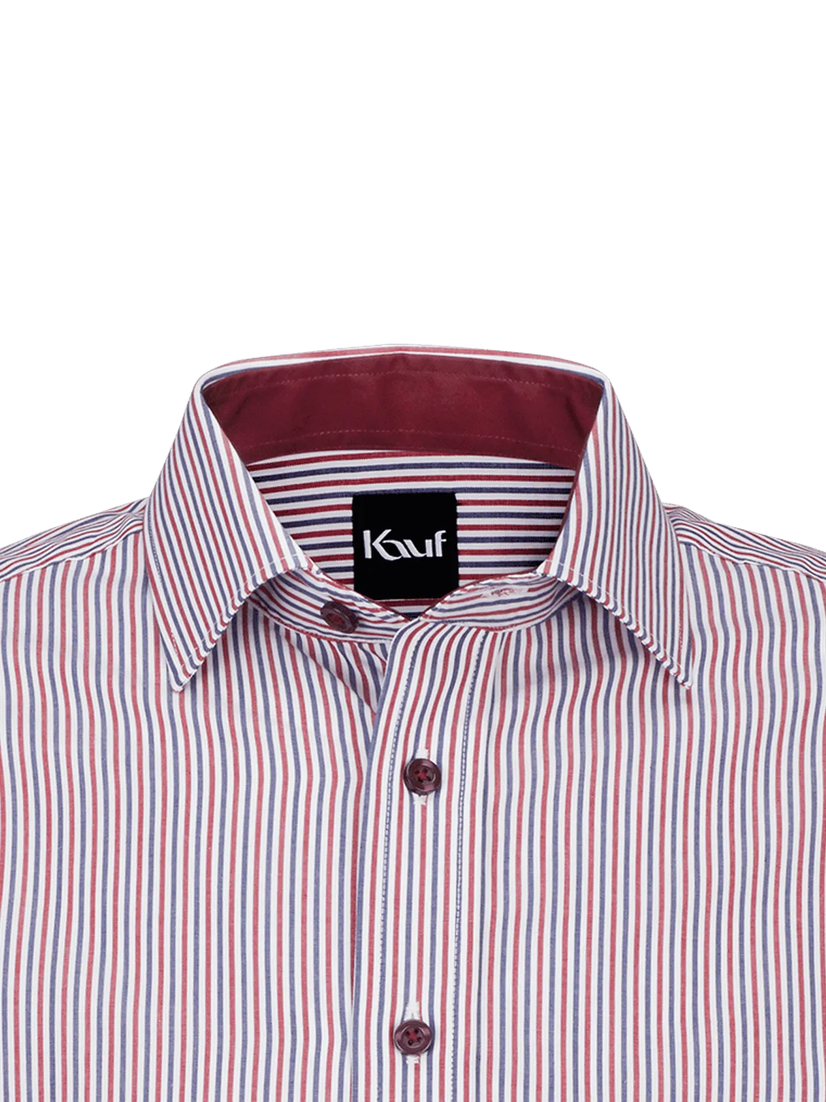 Pisa New Kent Langarm regular fit rot mit Kontrast