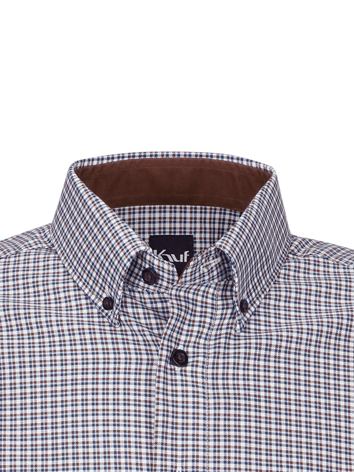 Pisa Button Down long sleeve regular fit blue with contrast