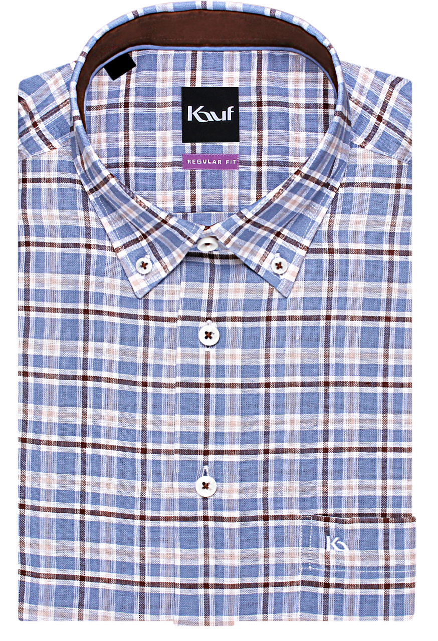 Bari Button Down mit Kontrast