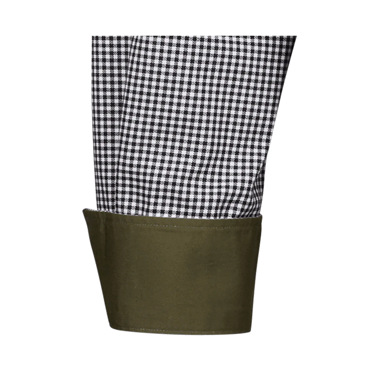 Bari Button Down Langarm regular fit grün mit Kontrast