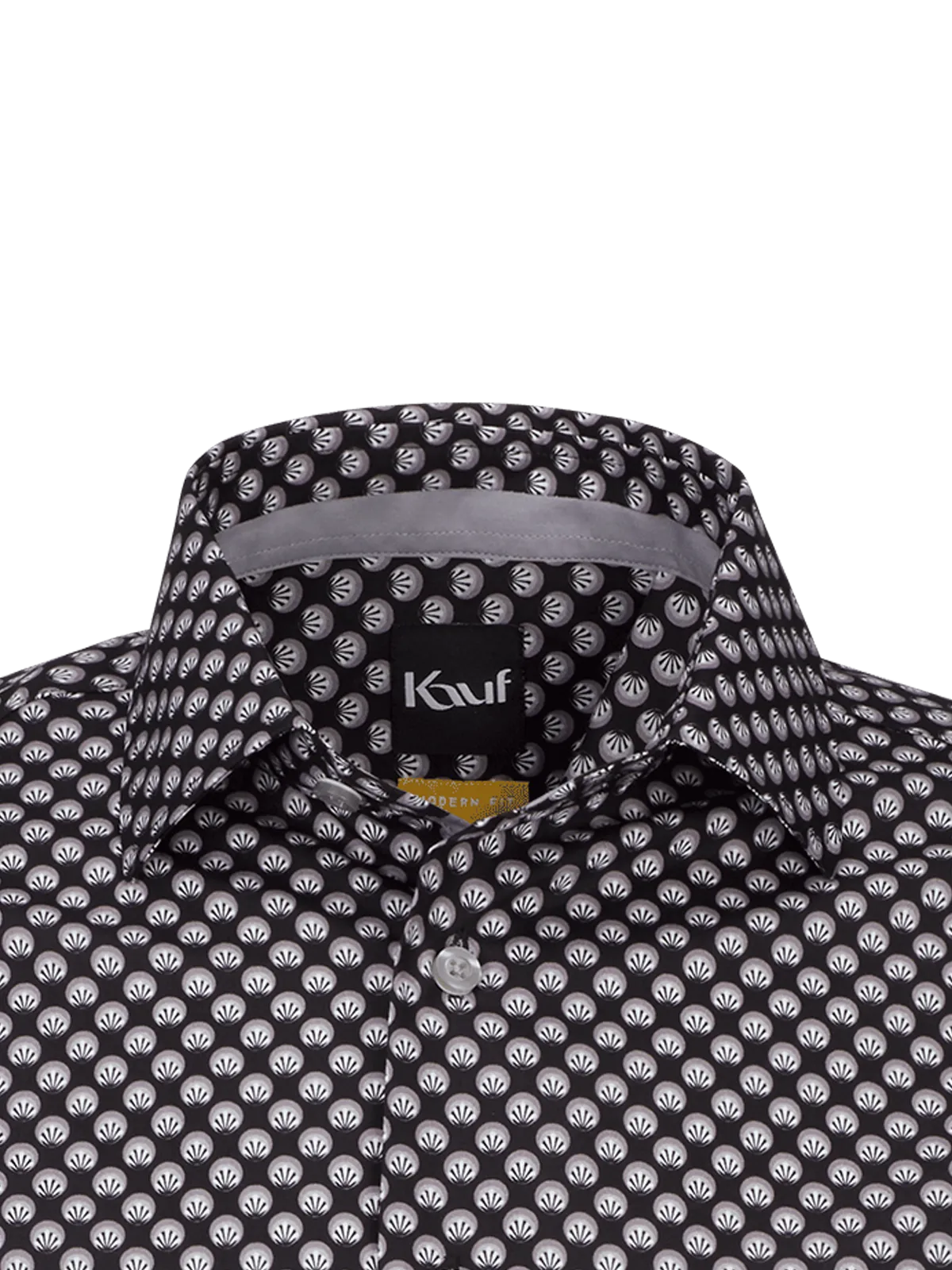 Verona Kent manica lunga modern fit viola con contrasto
