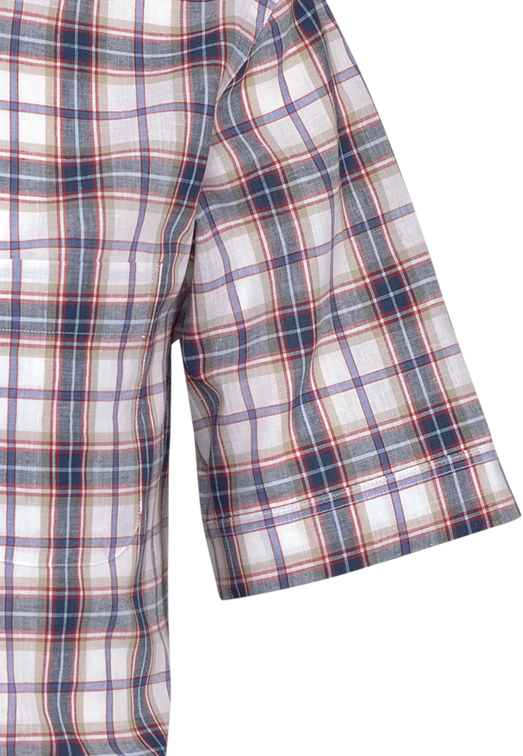 Bari Kent Langarm regular fit mit Kontrast mit Leinen