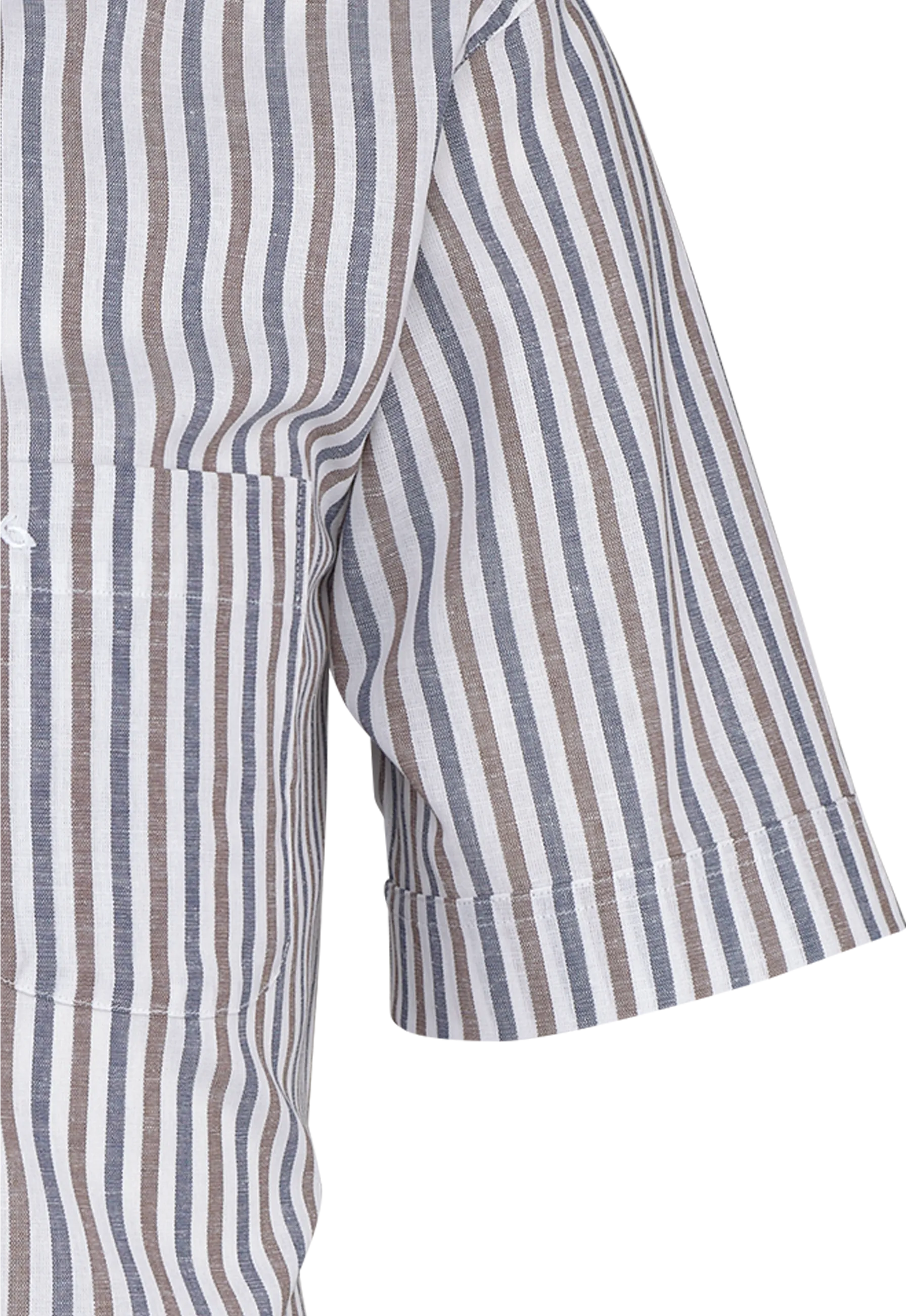 Bari Kent regular fit Kurzarm mit Kontrast mit Leinen