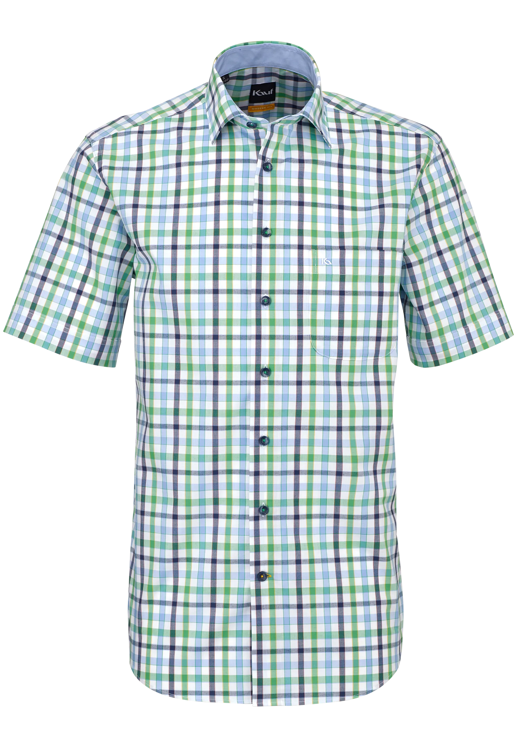 shirt green chequered