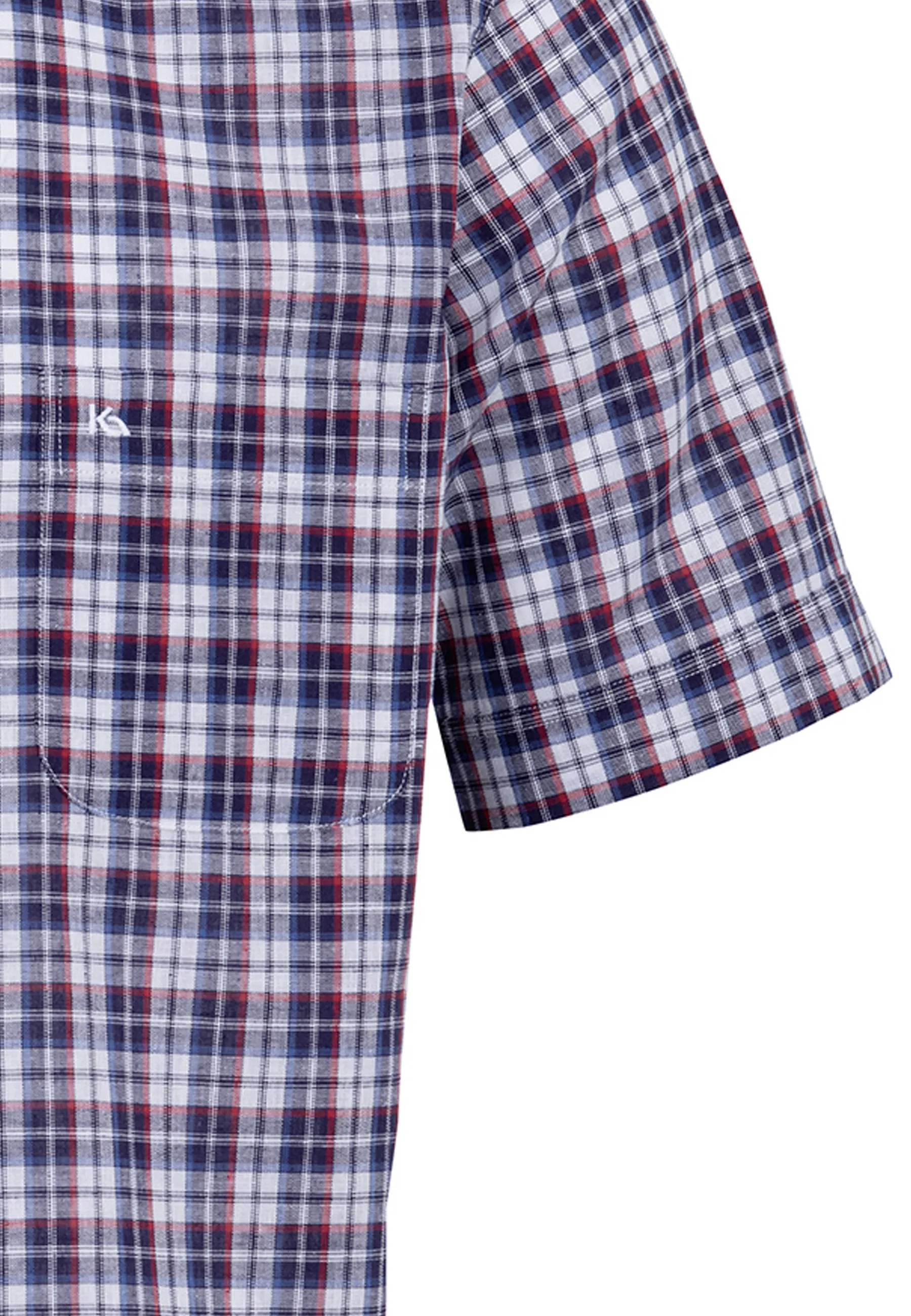 Bari Button Down mit Kontrast mit Leinen