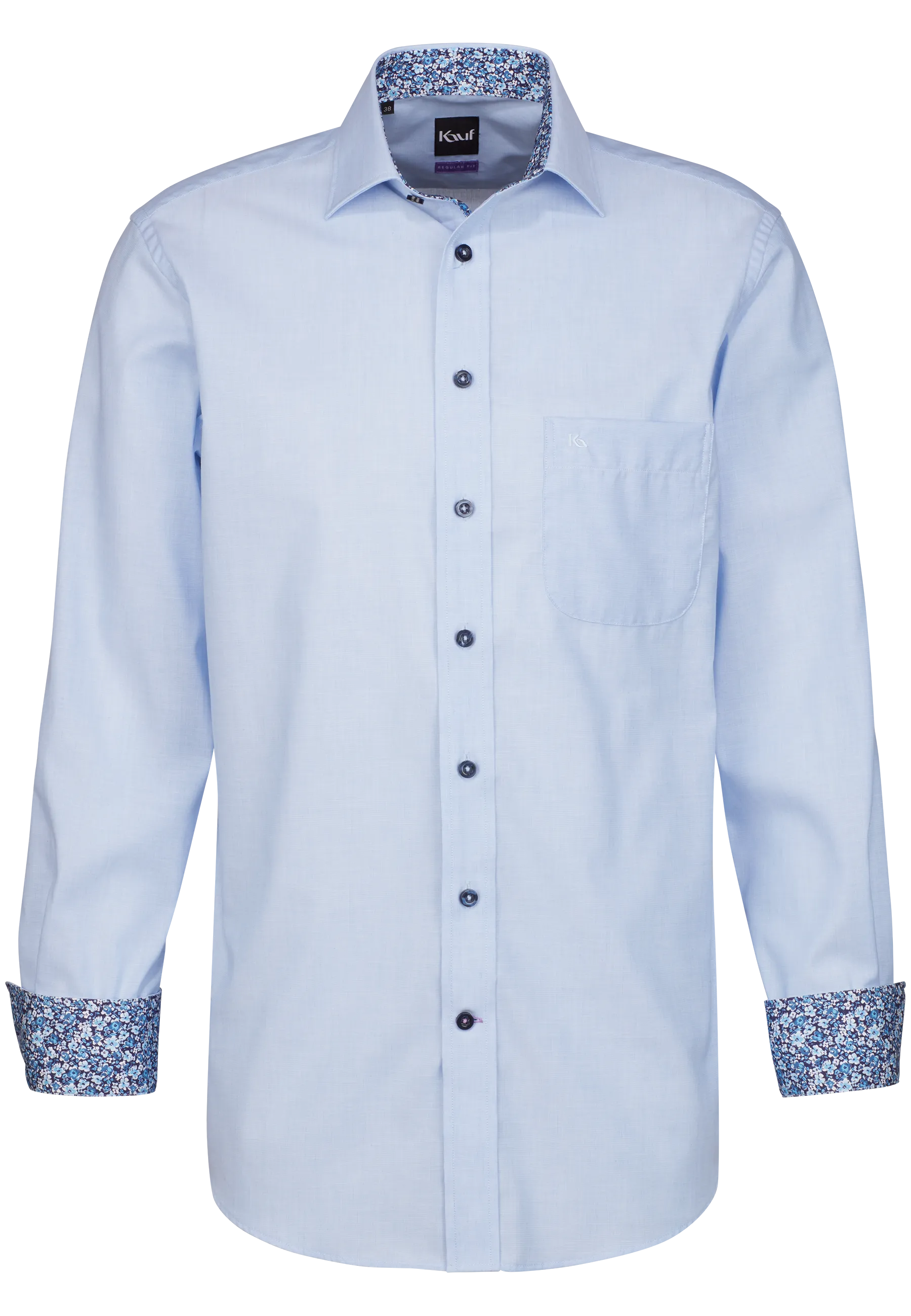 blaues shirt