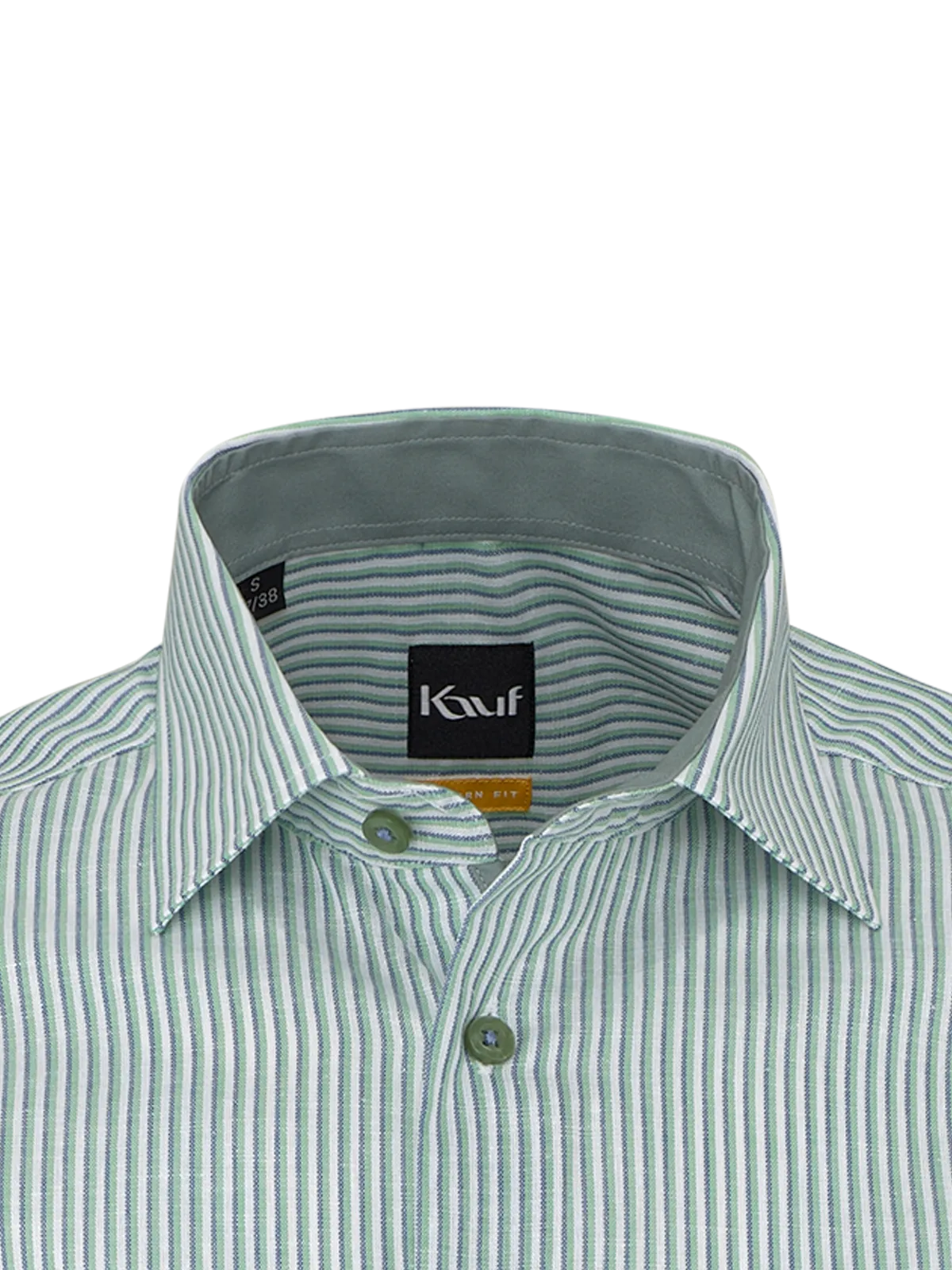 Verona Kent short sleeve modern fit with contrast with linen