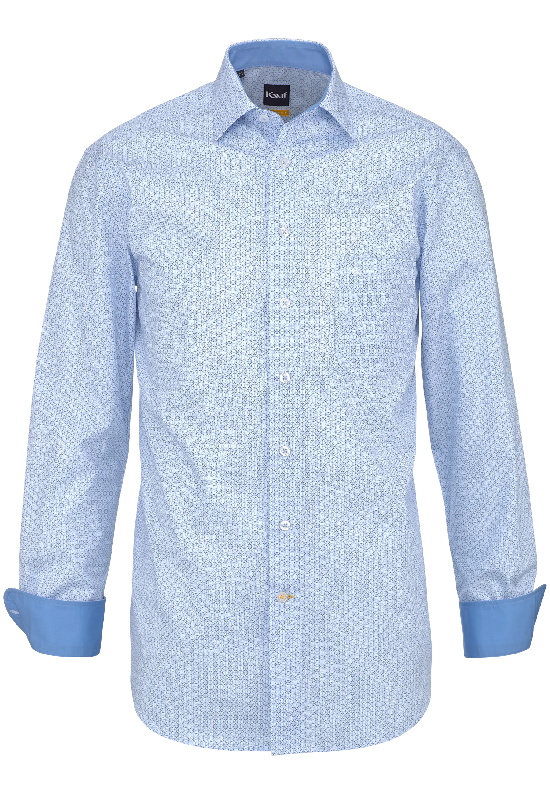 shirt with contrasting cuff